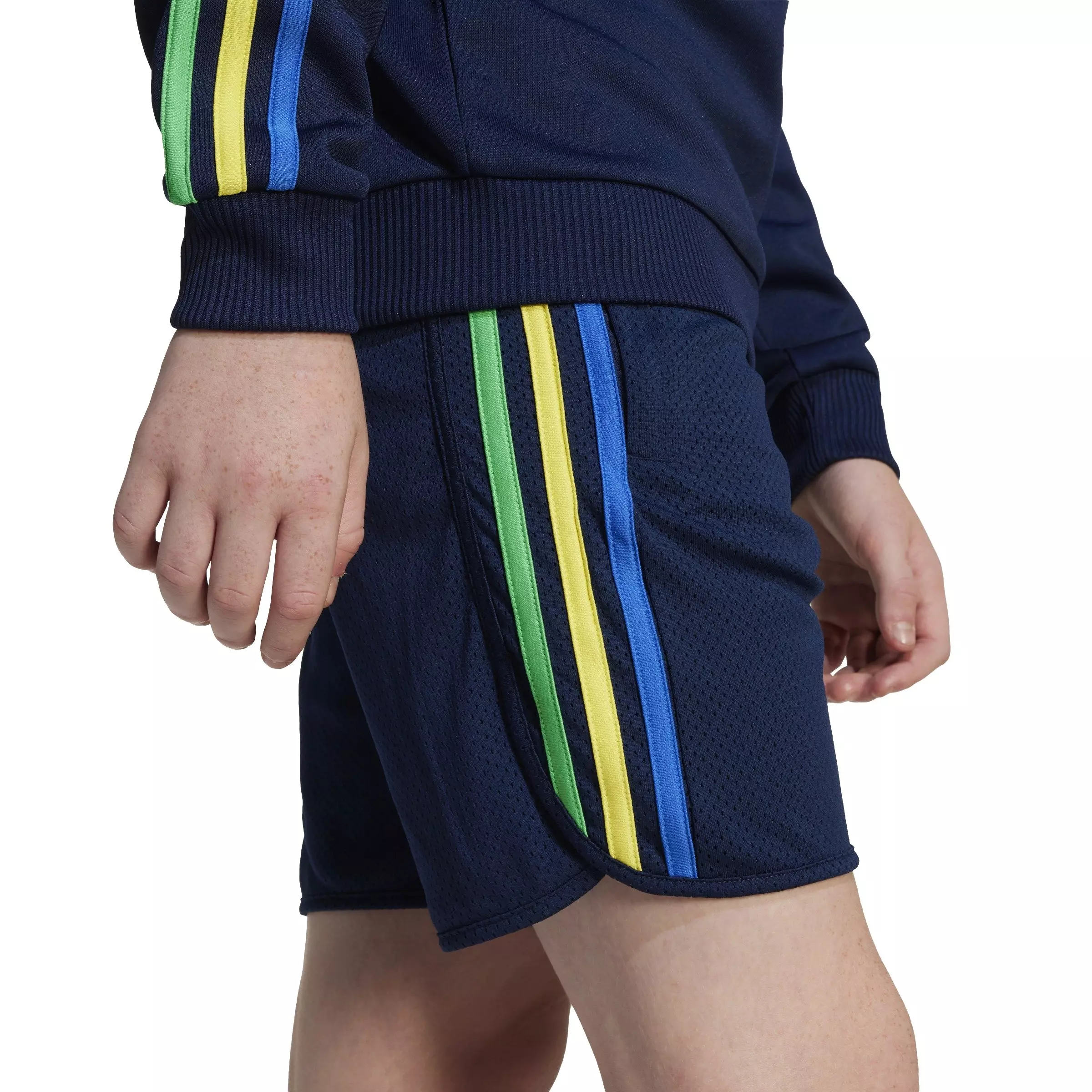 adidas Originals Big Kids' Retro Shorts - Blue - BLUE