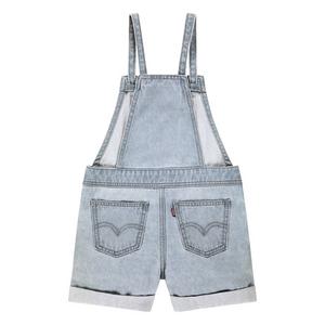 Levi's Little Girls' Knot Strap Light Blue Wash Denim Shortalls