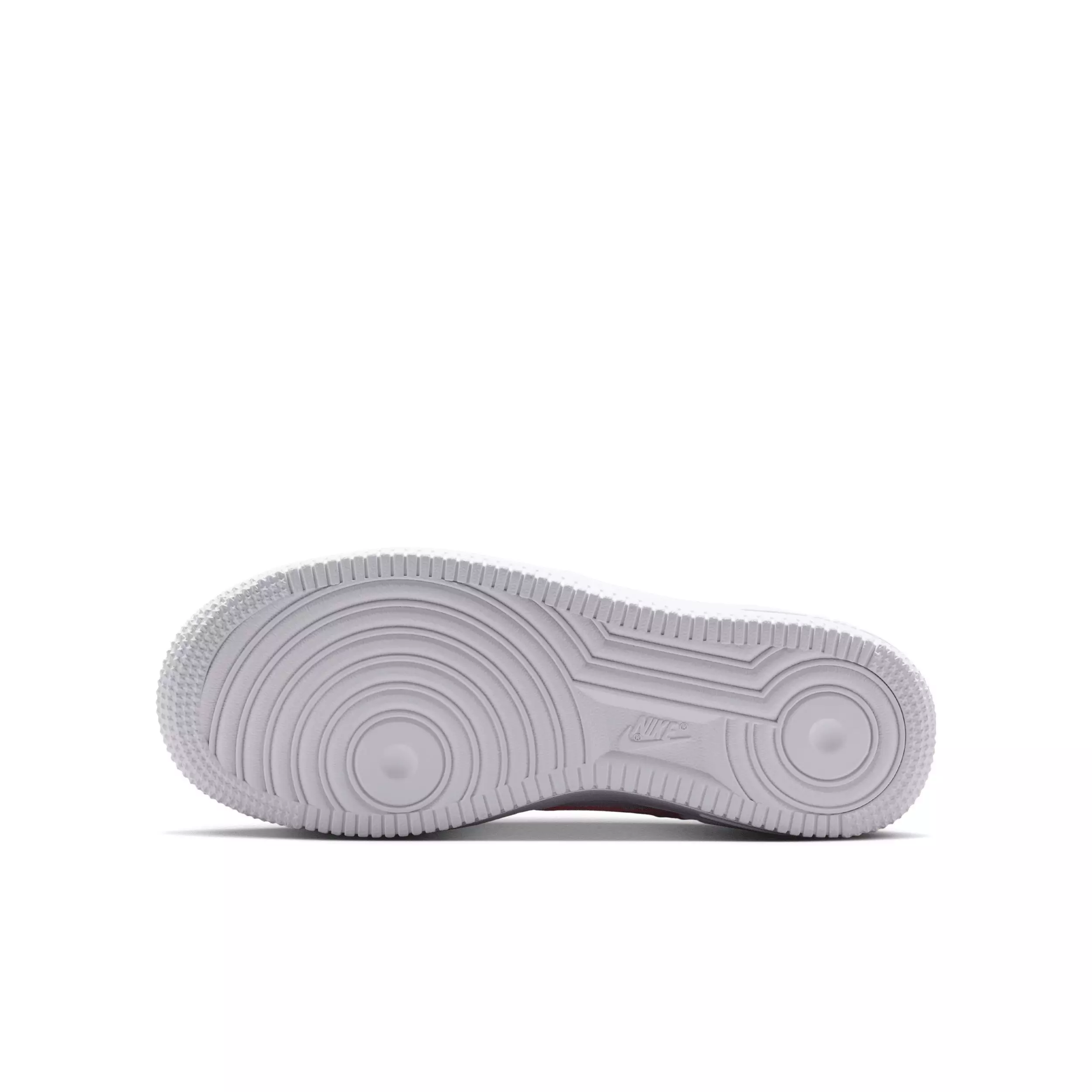 Nike Air Force 1 "White/White/Pink Rise" Grade School Girls' Shoe - WHITE/WHITE/PINK