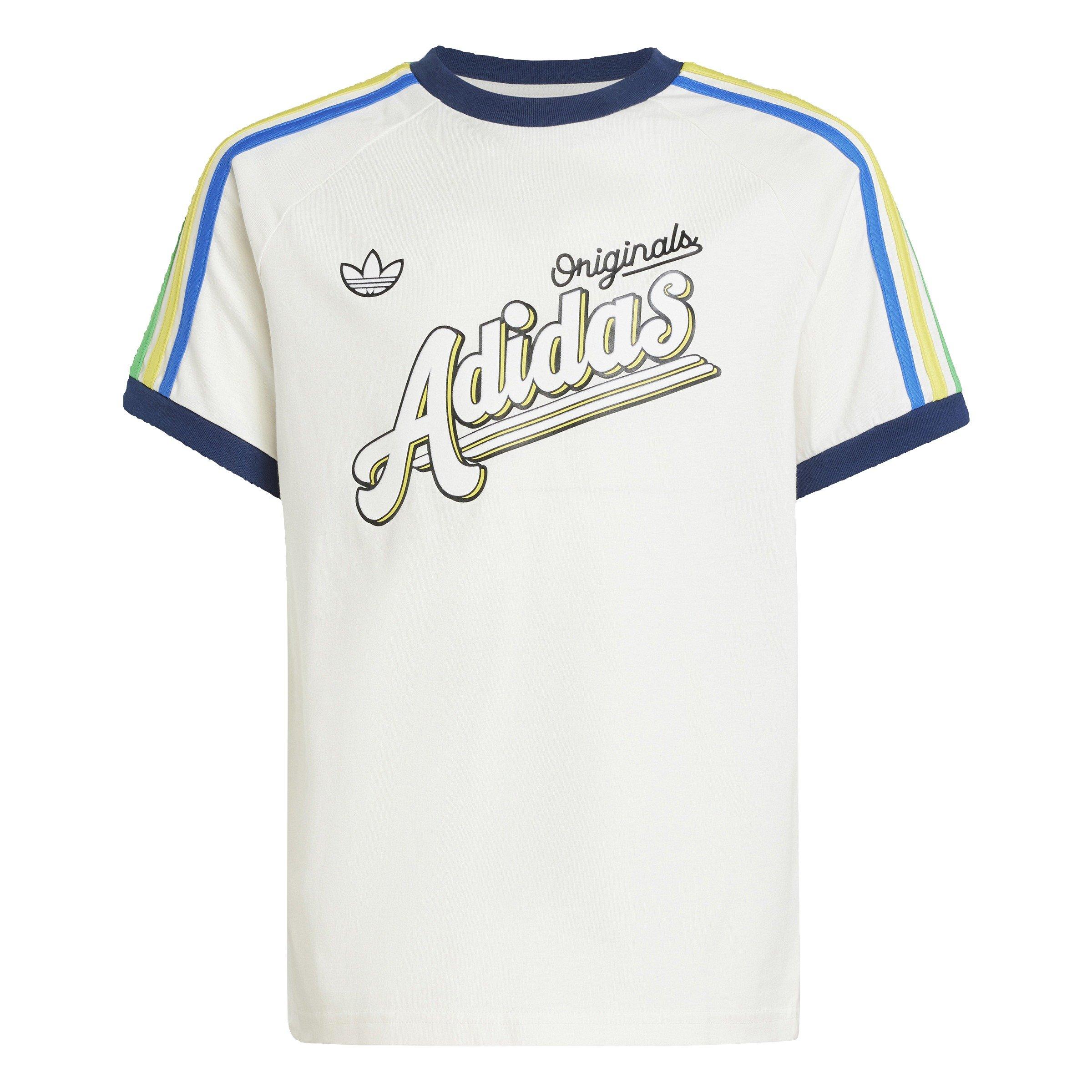 adidas Originals 3-Stripes Big Kids' White T-Shirt