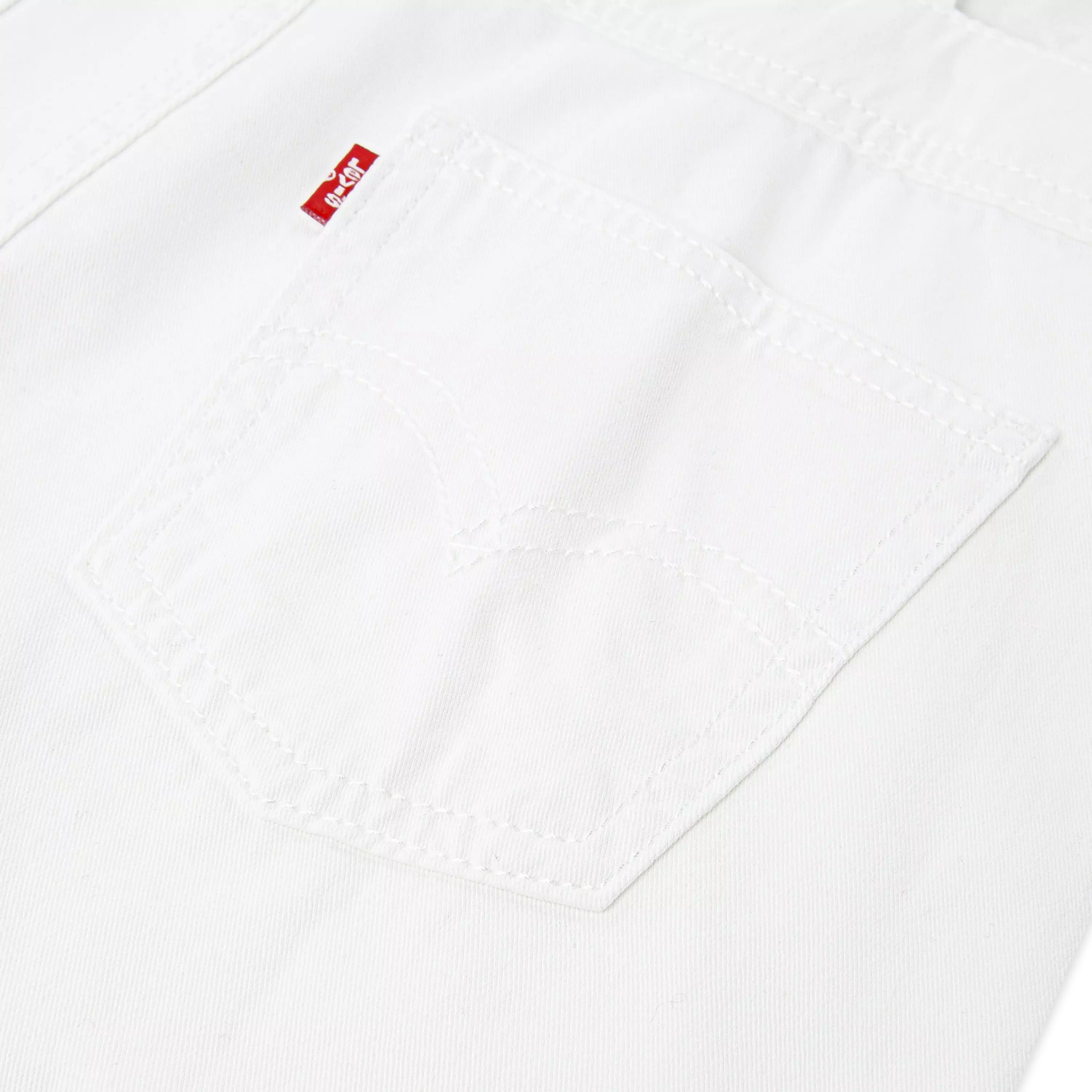 Levi's Big Girls' Knot Strap White Washed Denim Shortalls - WHITE