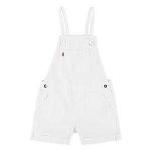 Levi's Big Girls' Knot Strap White Washed Denim Shortalls