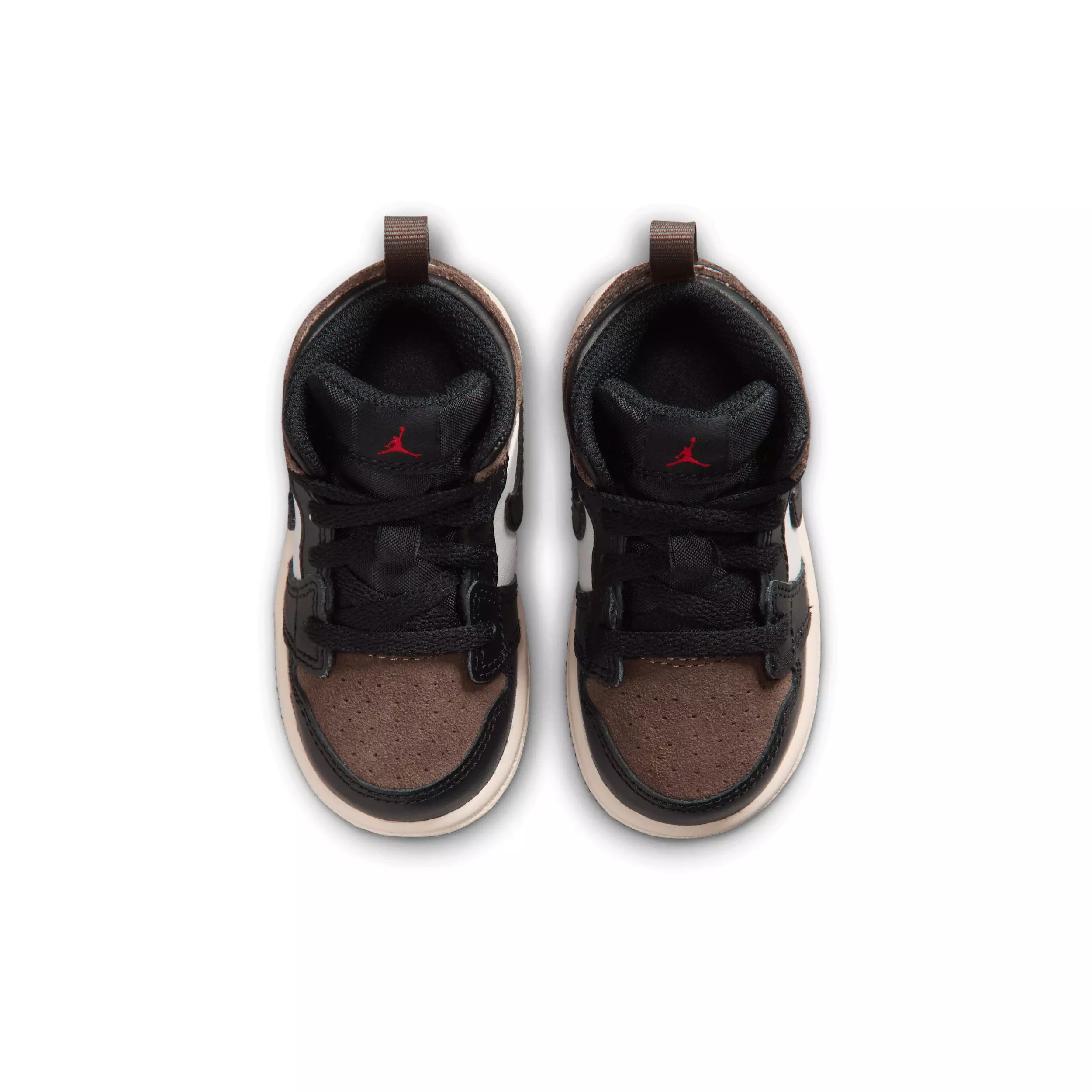 Jordan 1 Mid "Black/Palomino/University Red/Phantom" Infant Boys' Shoe - BLACK/PALOMINO/RED/PHANTOM