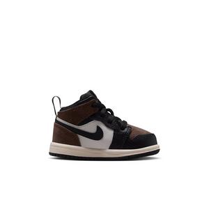 Jordan 1 Mid "Black/Palomino/University Red/Phantom" Infant Boys' Shoe - BLACK/PALOMINO/RED/PHANTOM