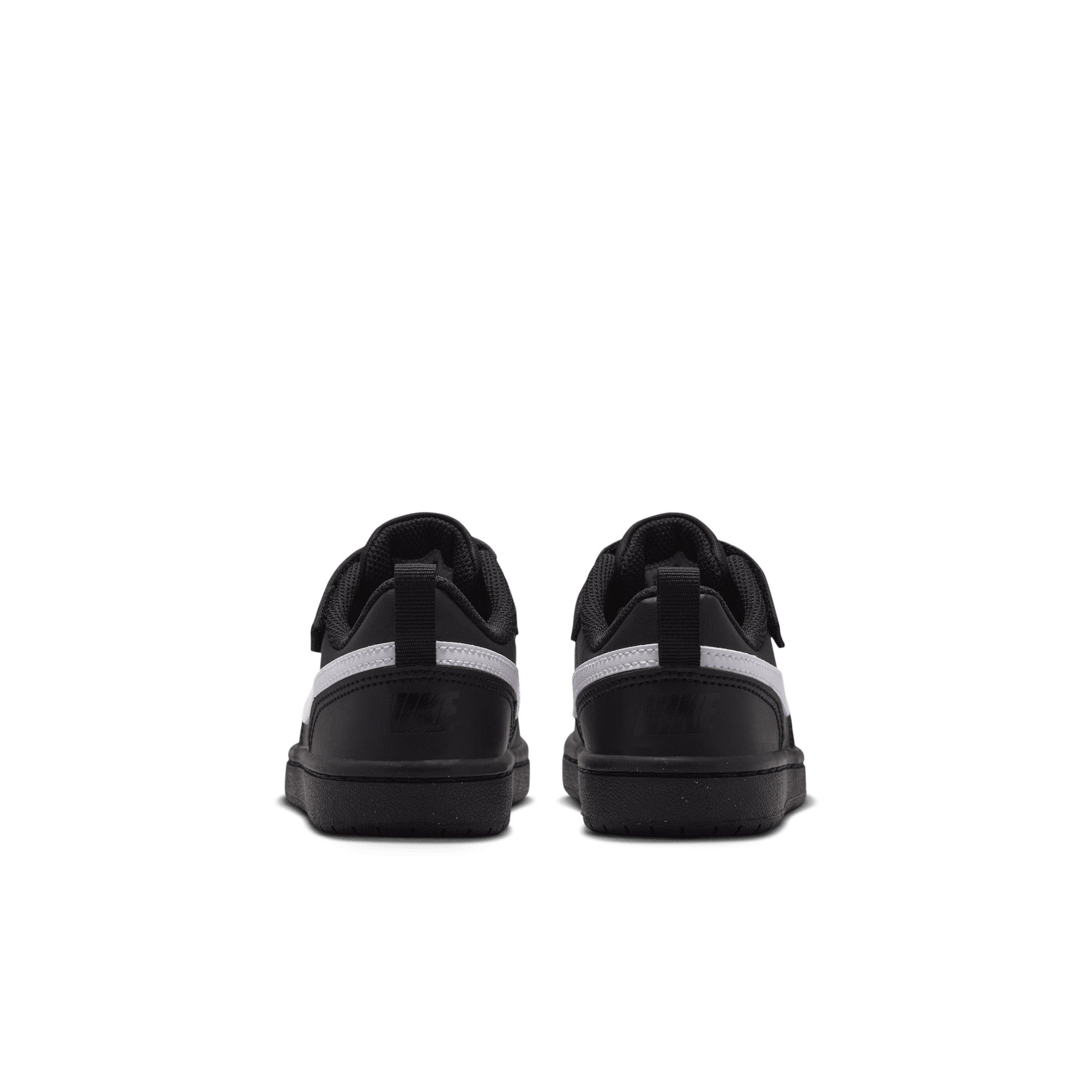 Nike Court Borough Low Recraft "Black/Black/White" Preschool Boys' Shoe - BLACK/BLACK/WHITE Thumbnail View 5