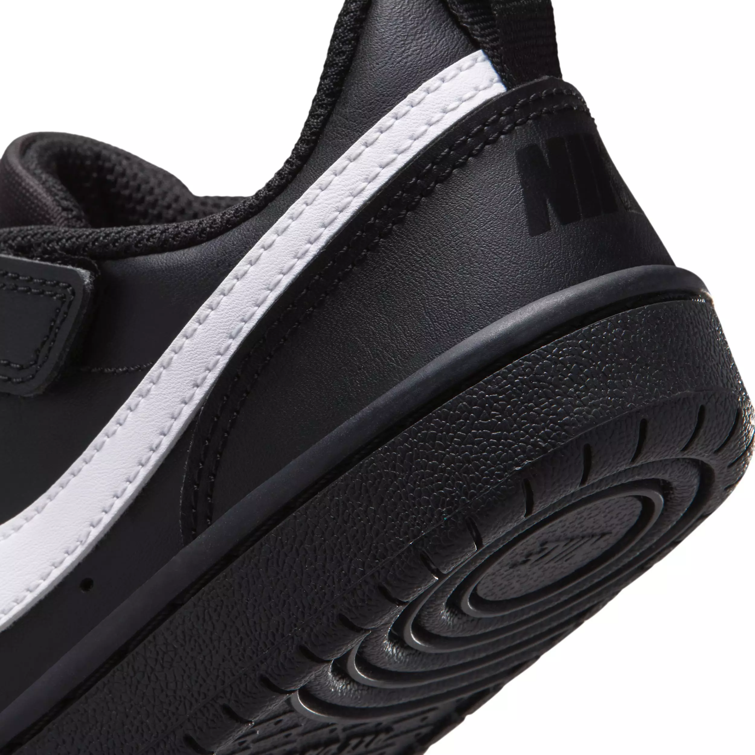 Nike Court Borough Low Recraft "Black/Black/White" Preschool Boys' Shoe - BLACK/BLACK/WHITE