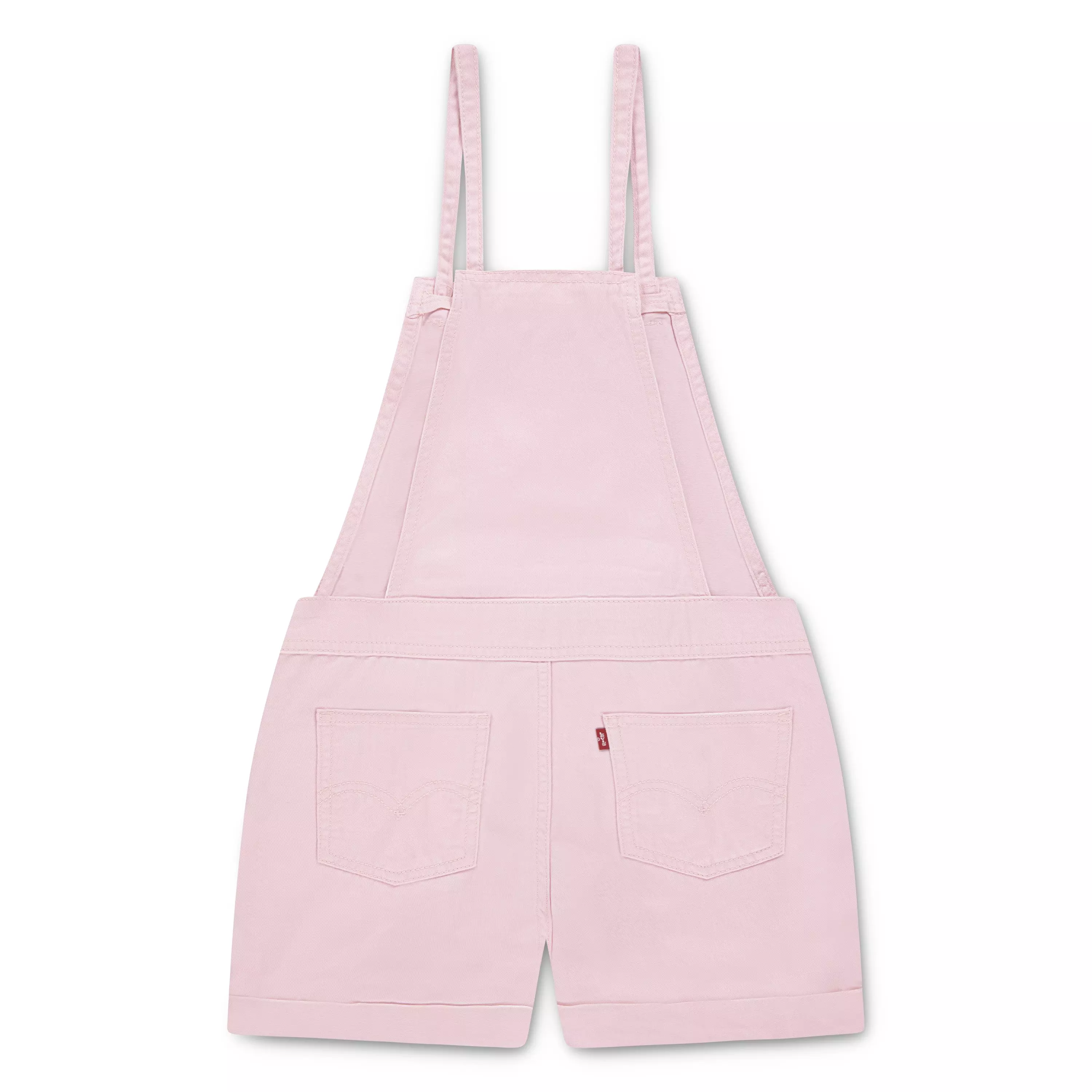 Levi's Big Girls' Knot Strap Pink Wash Denim Shortalls - PINK
