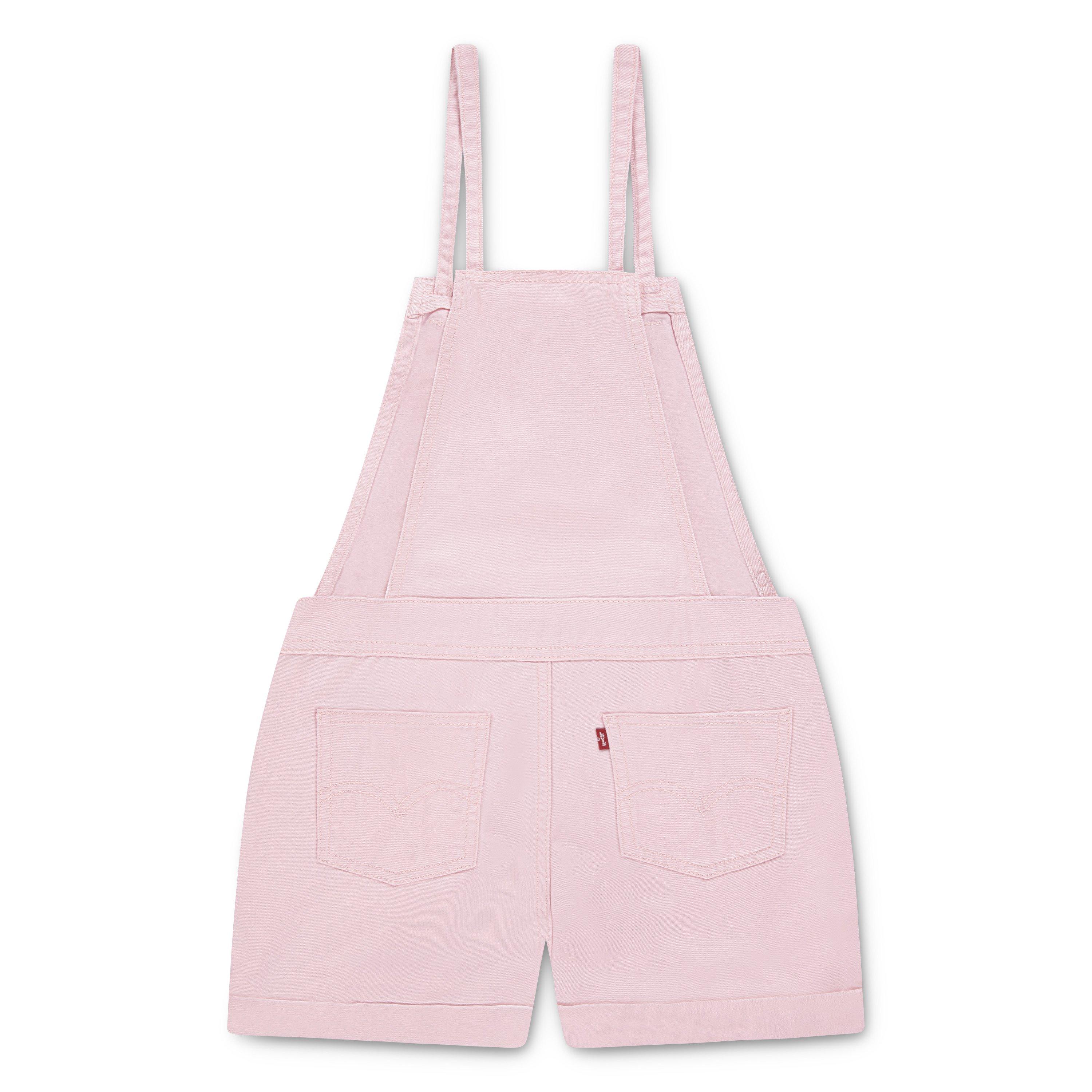 Levi's Knot Strap Big Girls' Pink Wash Denim Shortalls