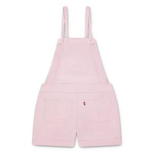 Levi's Big Girls' Knot Strap Pink Wash Denim Shortalls