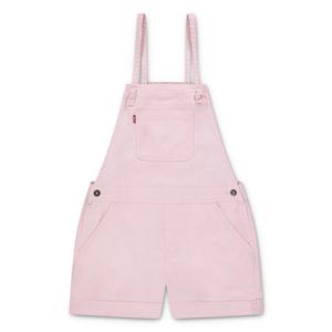 Levi's Big Girls' Knot Strap Pink Wash Denim Shortalls