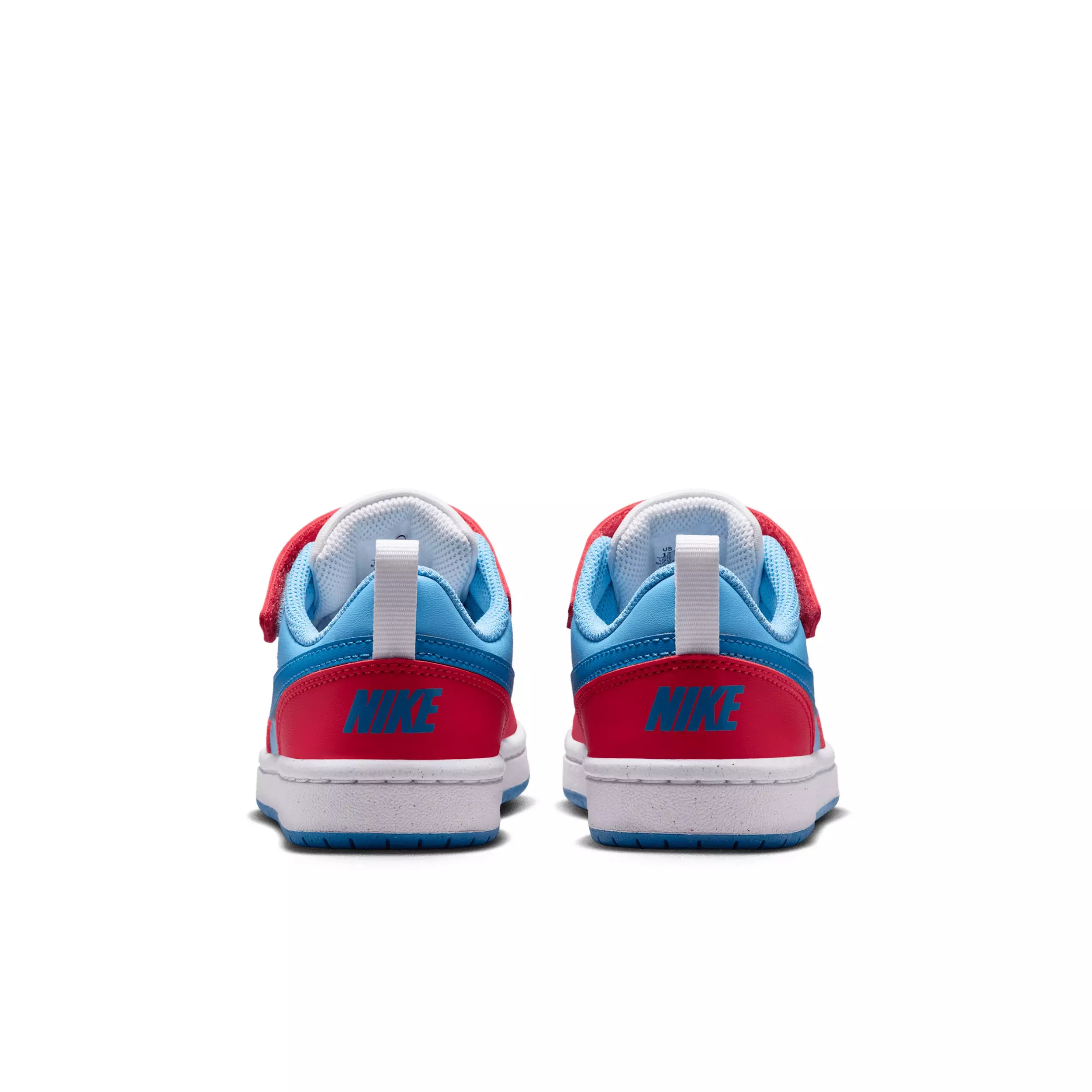 Nike Court Borough Low Recraft "Fusion Red/Football Blue/White/Energy" Preschool Boys' Shoe - RED/BLUE/WHITE/ENERGY