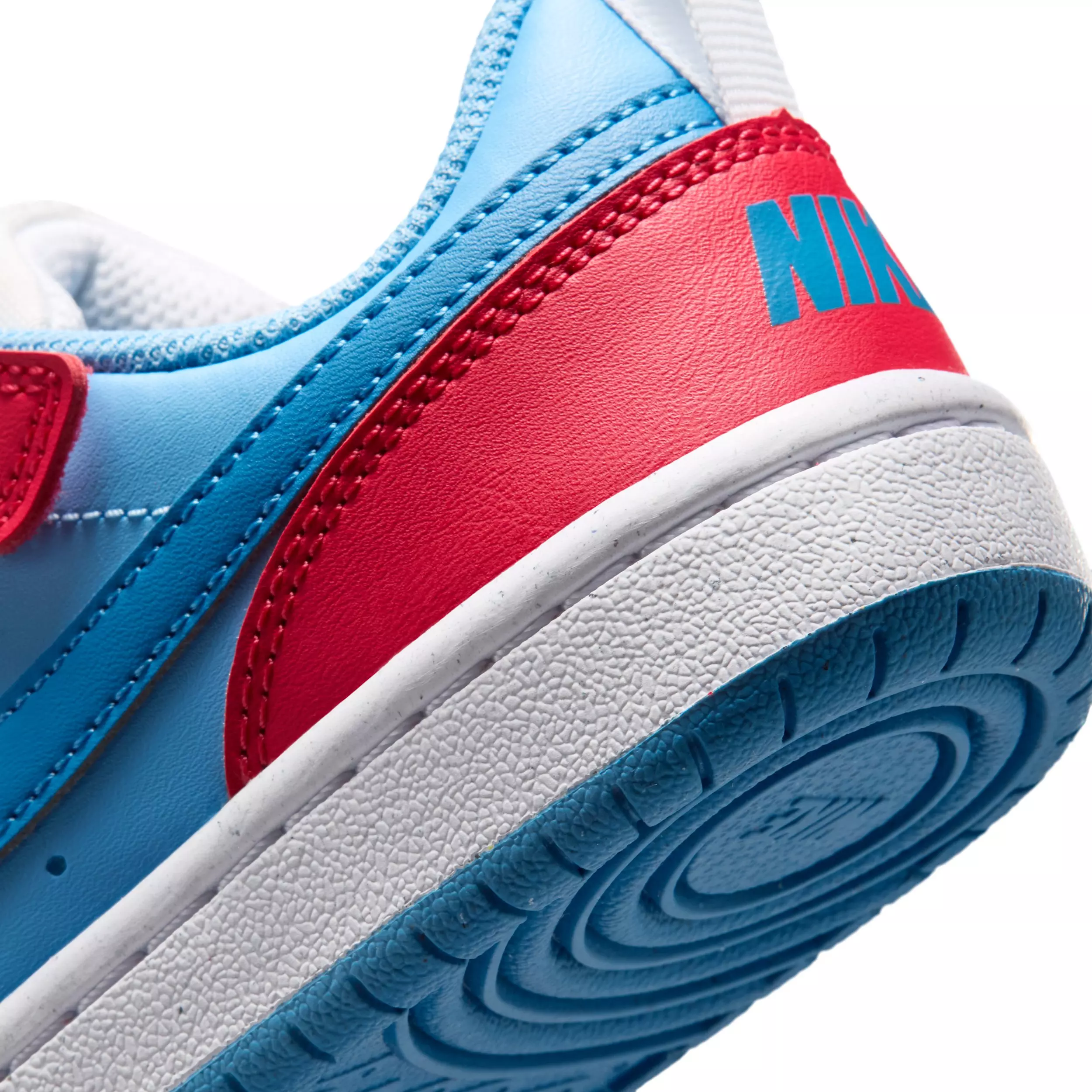 Nike Court Borough Low Recraft "Fusion Red/Football Blue/White/Energy" Preschool Boys' Shoe - RED/BLUE/WHITE/ENERGY