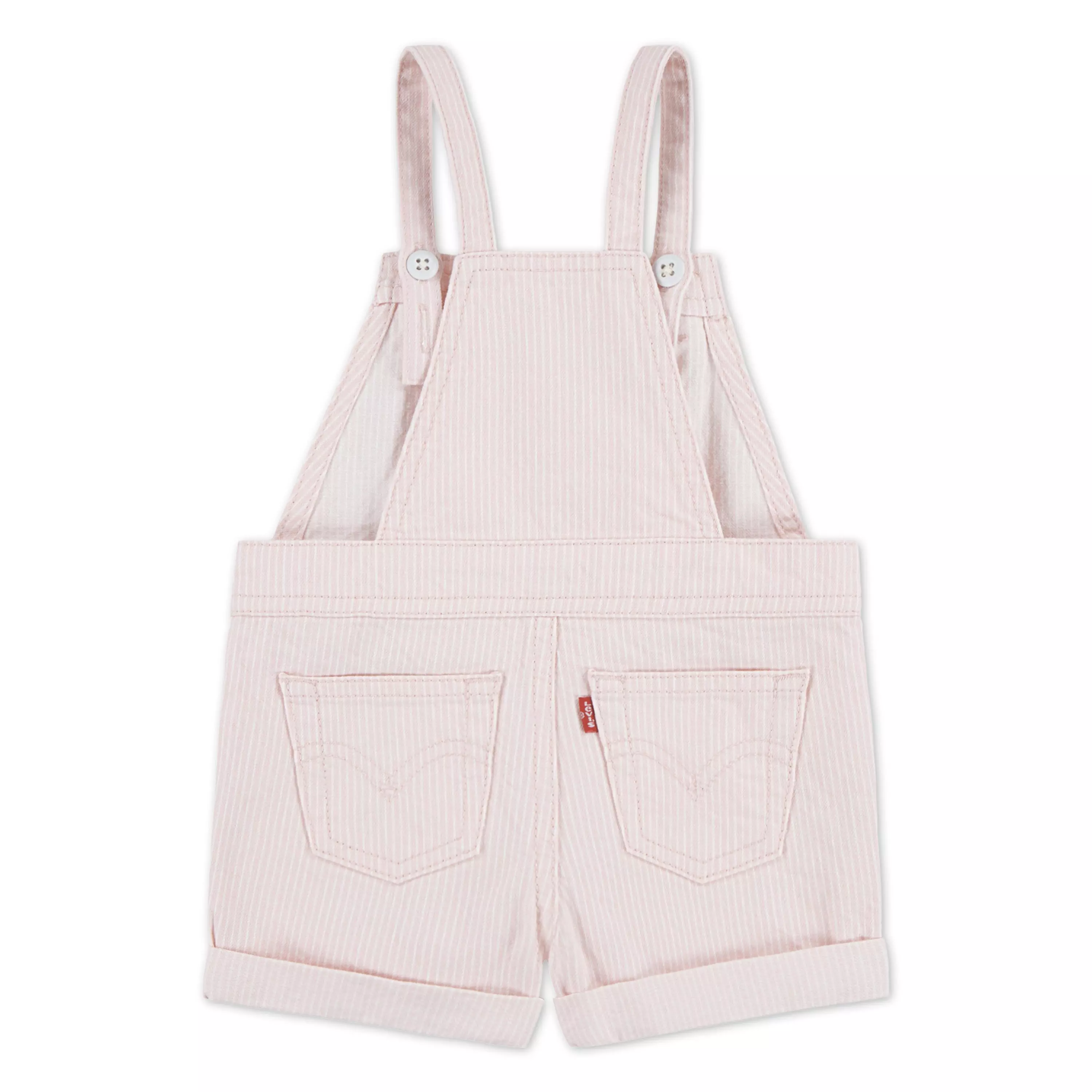 Levi's Knot Strap Baby Girls' Wash Denim Shortalls - Light Pink - LIGHT PINK