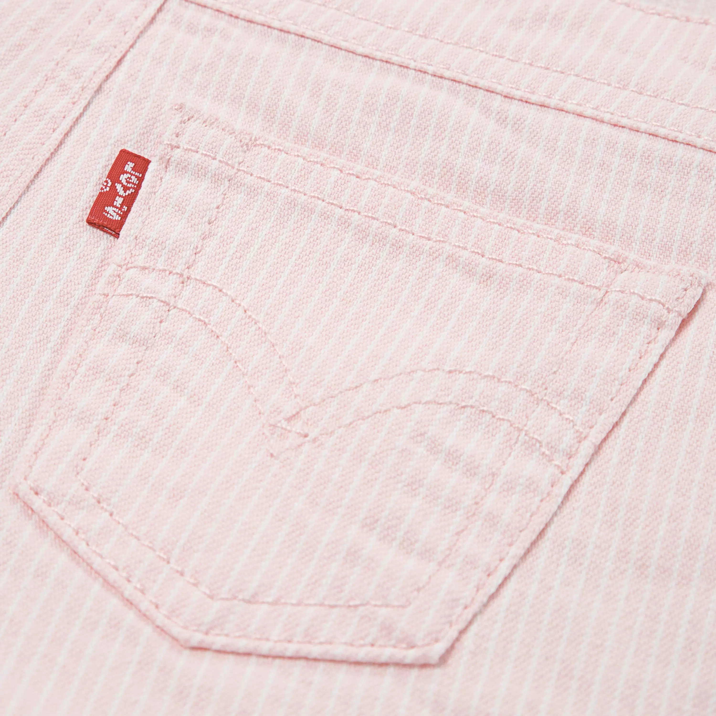 Levi's Knot Strap Baby Girls' Wash Denim Shortalls - Light Pink - LIGHT PINK