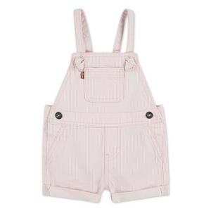Levi's Knot Strap Baby Girls' Light Pink Wash Denim Shortalls