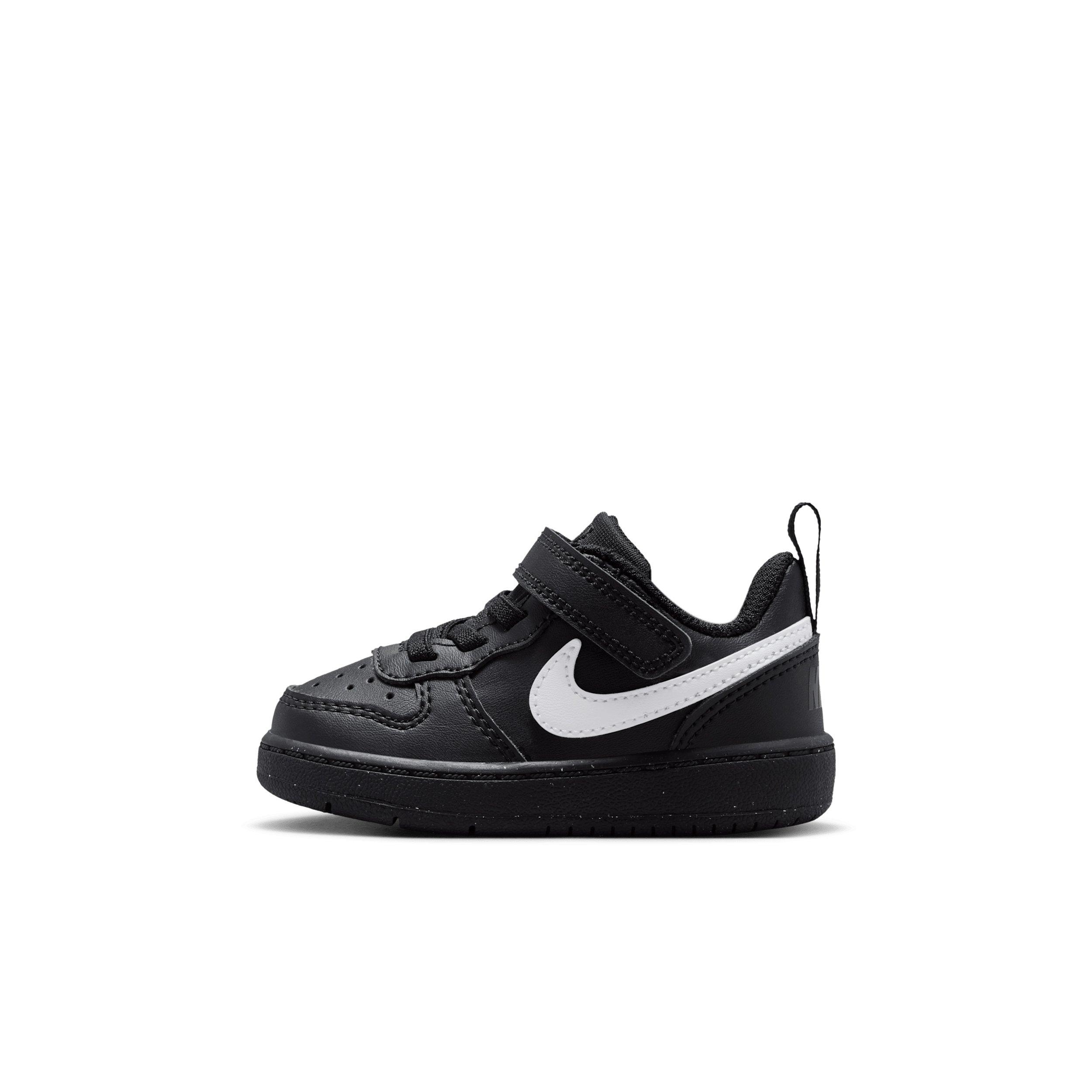 Nike Court Borough Low Recraft "Black/Black/White" Infant Boys' Shoe - BLACK/BLACK/WHITE Thumbnail View 2