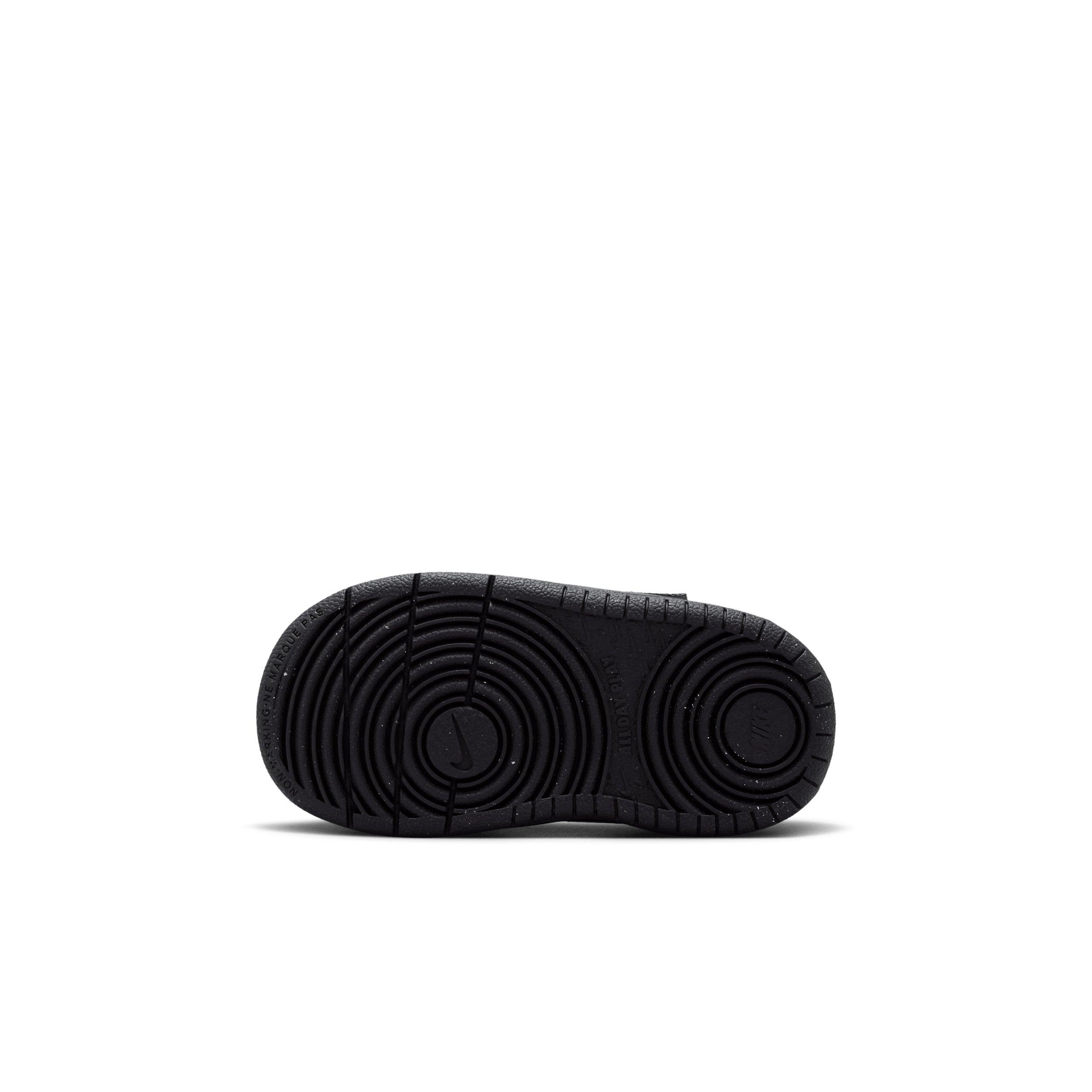 Nike Court Borough Low Recraft "Black/Black/White" Infant Boys' Shoe - BLACK/BLACK/WHITE Thumbnail View 6
