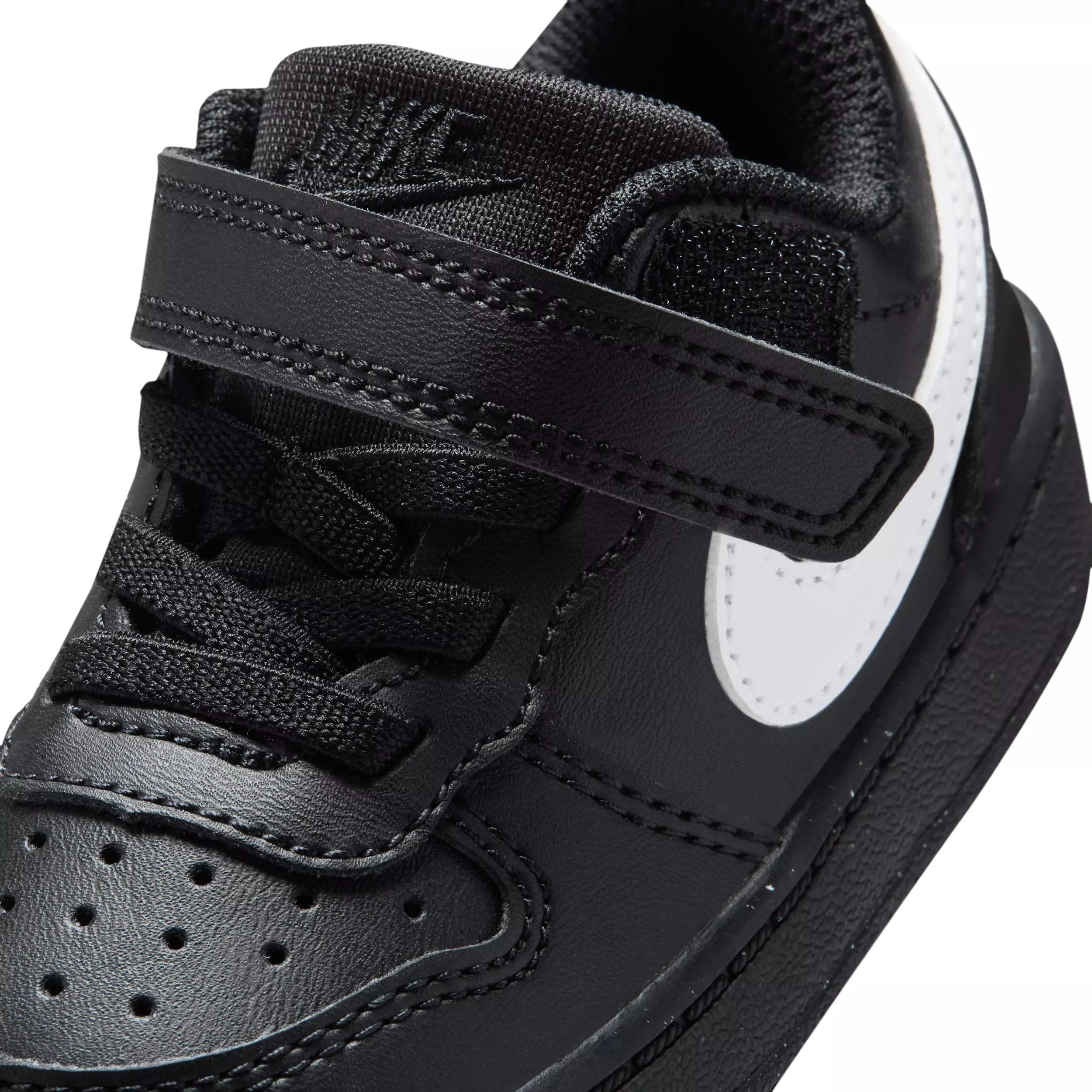 Nike Court Borough Low Recraft "Black/Black/White" Infant Boys' Shoe - BLACK/BLACK/WHITE