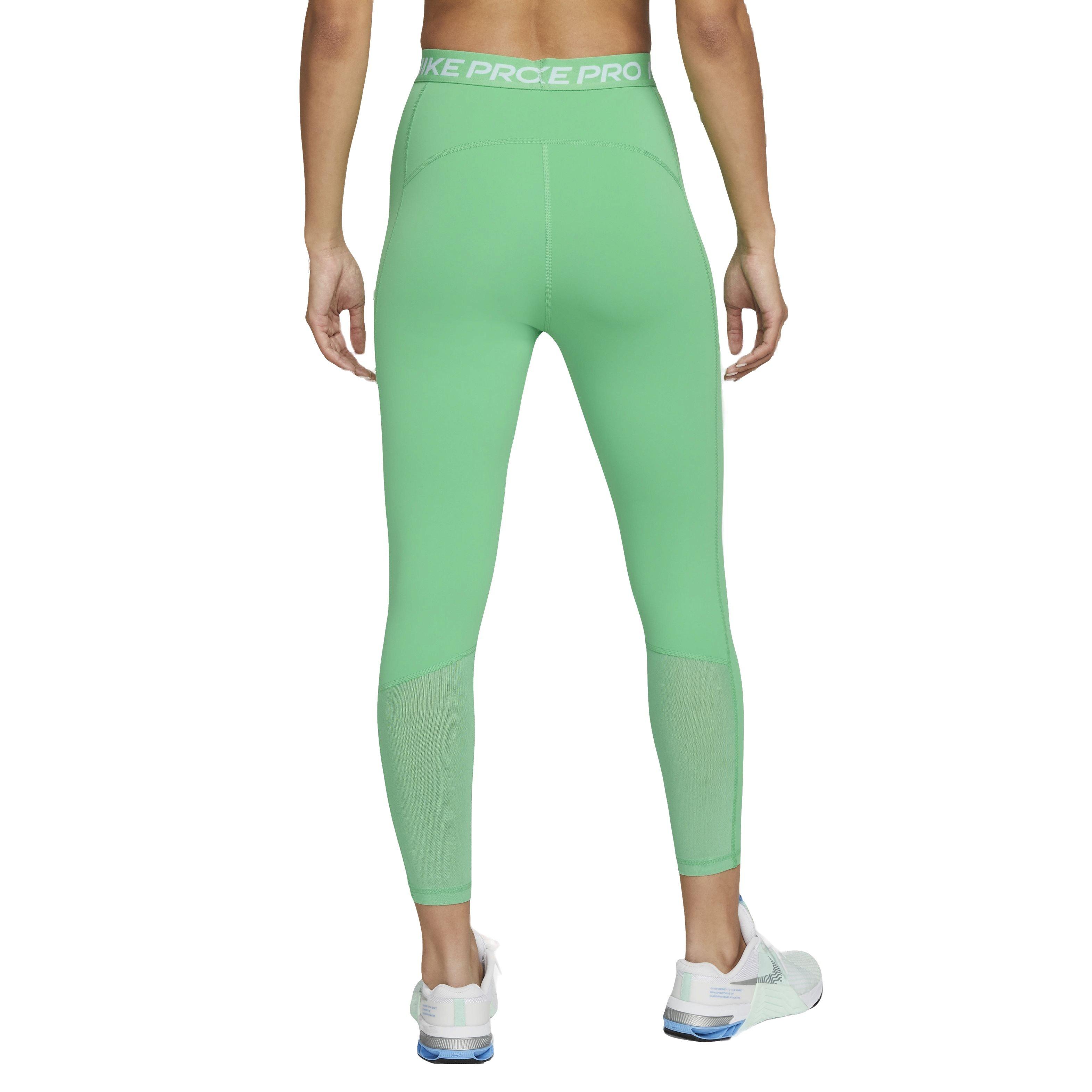 Nike Women's 365 High-Waisted 7/8 Mesh Panel Leggings - Green