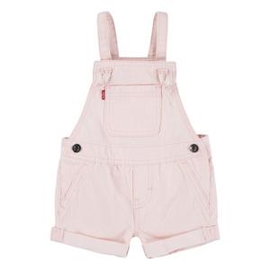 Levi's Knot Strap Infant Girls' Light Pink Wash Denim Shortalls