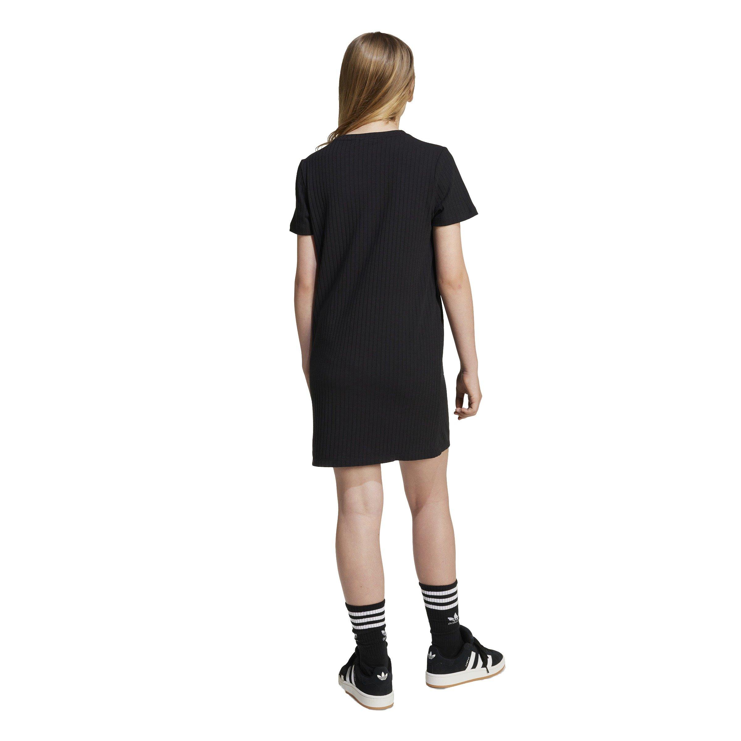 adidas Originals Essentials Big Girls' Black Ribbed Dress
