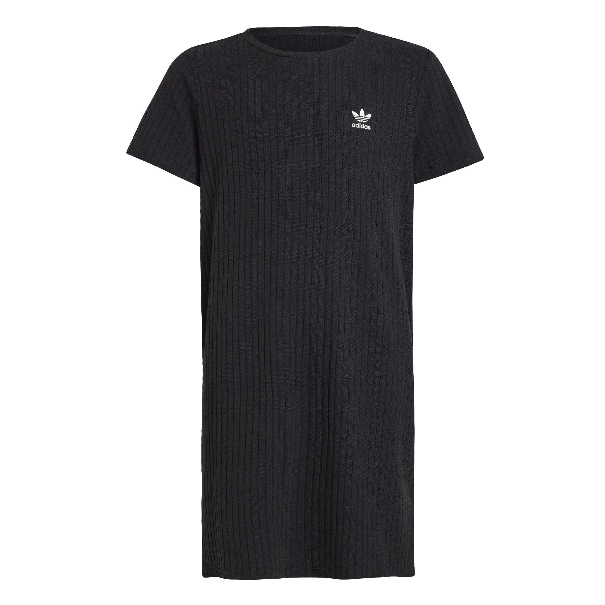 adidas Originals Essentials Big Girls' Black Ribbed Dress
