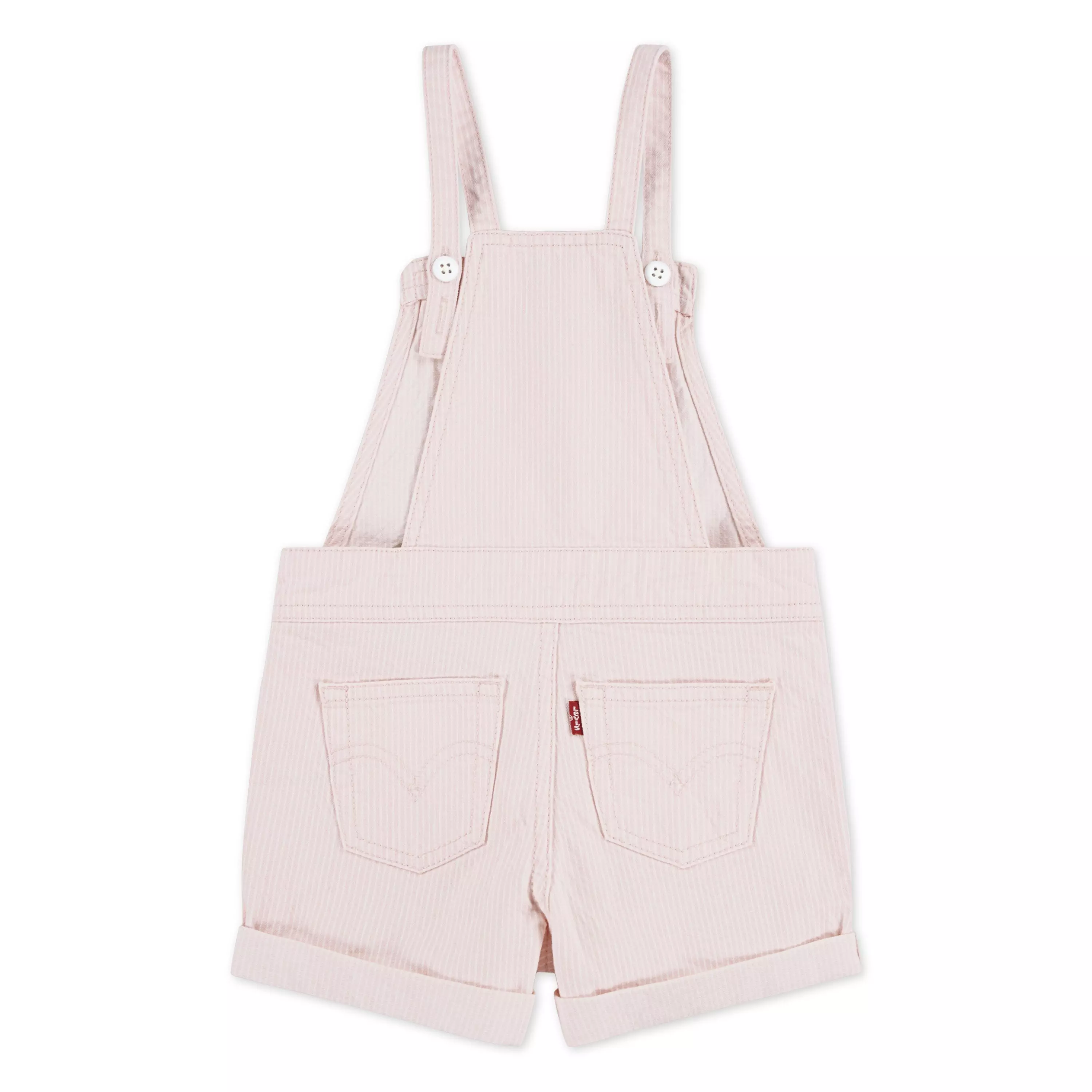 Levi's Knot Strap Toddler Girls' Light Pink Wash Denim Shortalls - LIGHT PINK