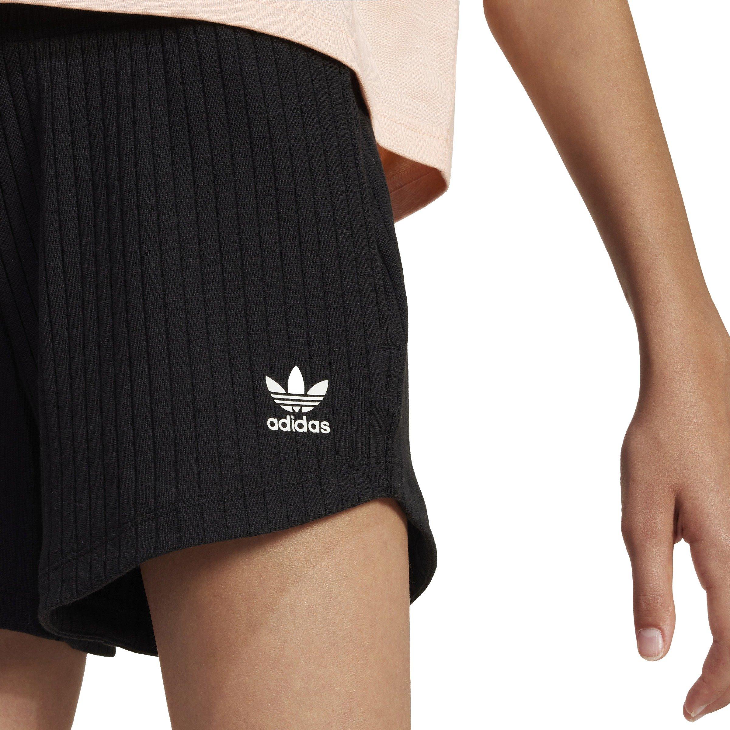 adidas Originals Big Girls' Ribbed Shorts - Black