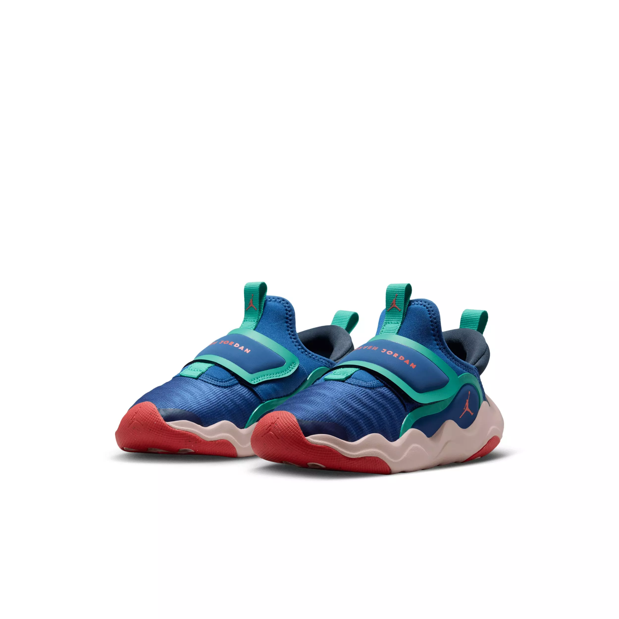 Jordan 23/7.2 EasyOn "True Blue/Blue Fox/Kinetic Green/Track Red" Preschool Boys' Shoe - BLUE/BLUE/GREEN/RED