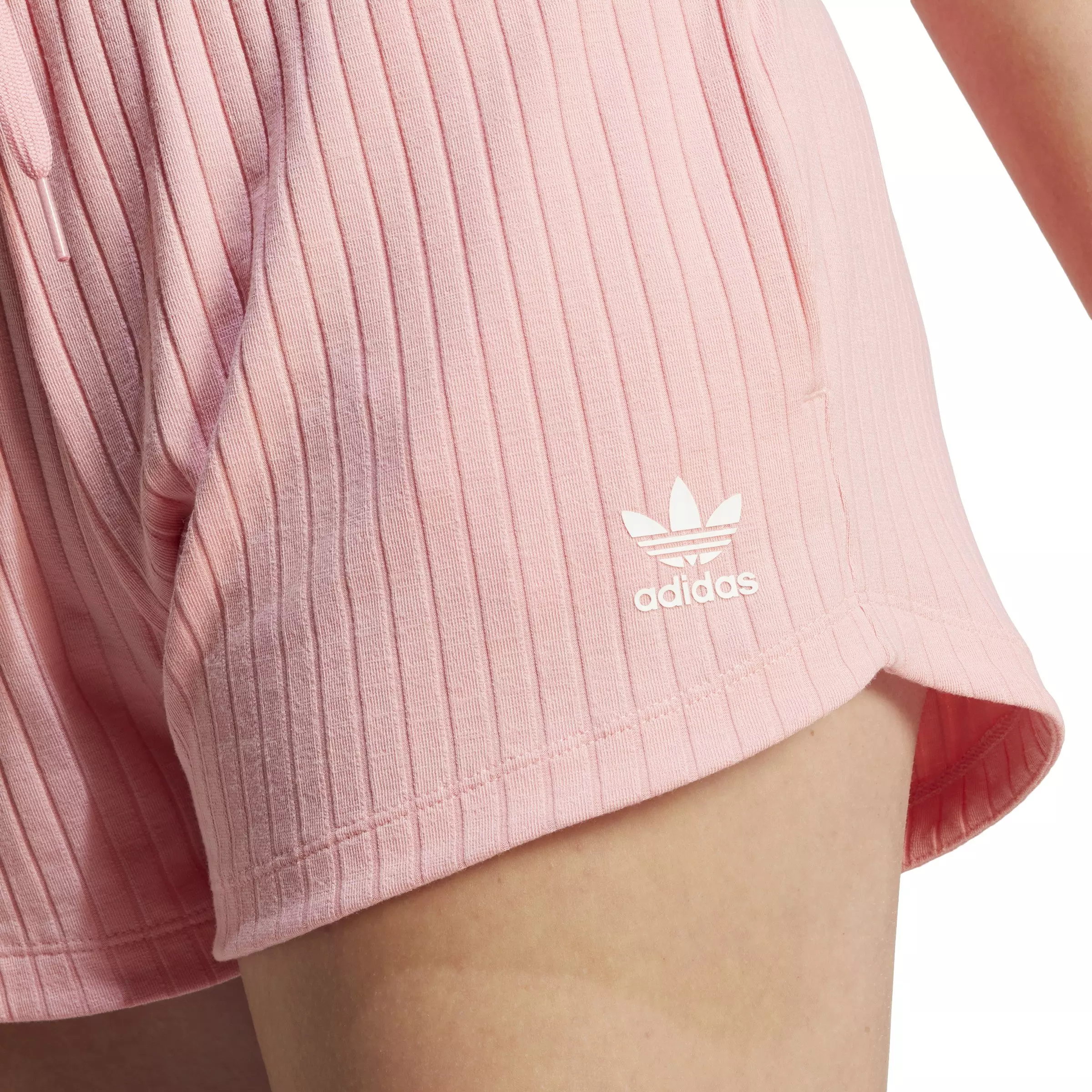 adidas Originals Big Girls' Ribbed Shorts - Pink - PINK