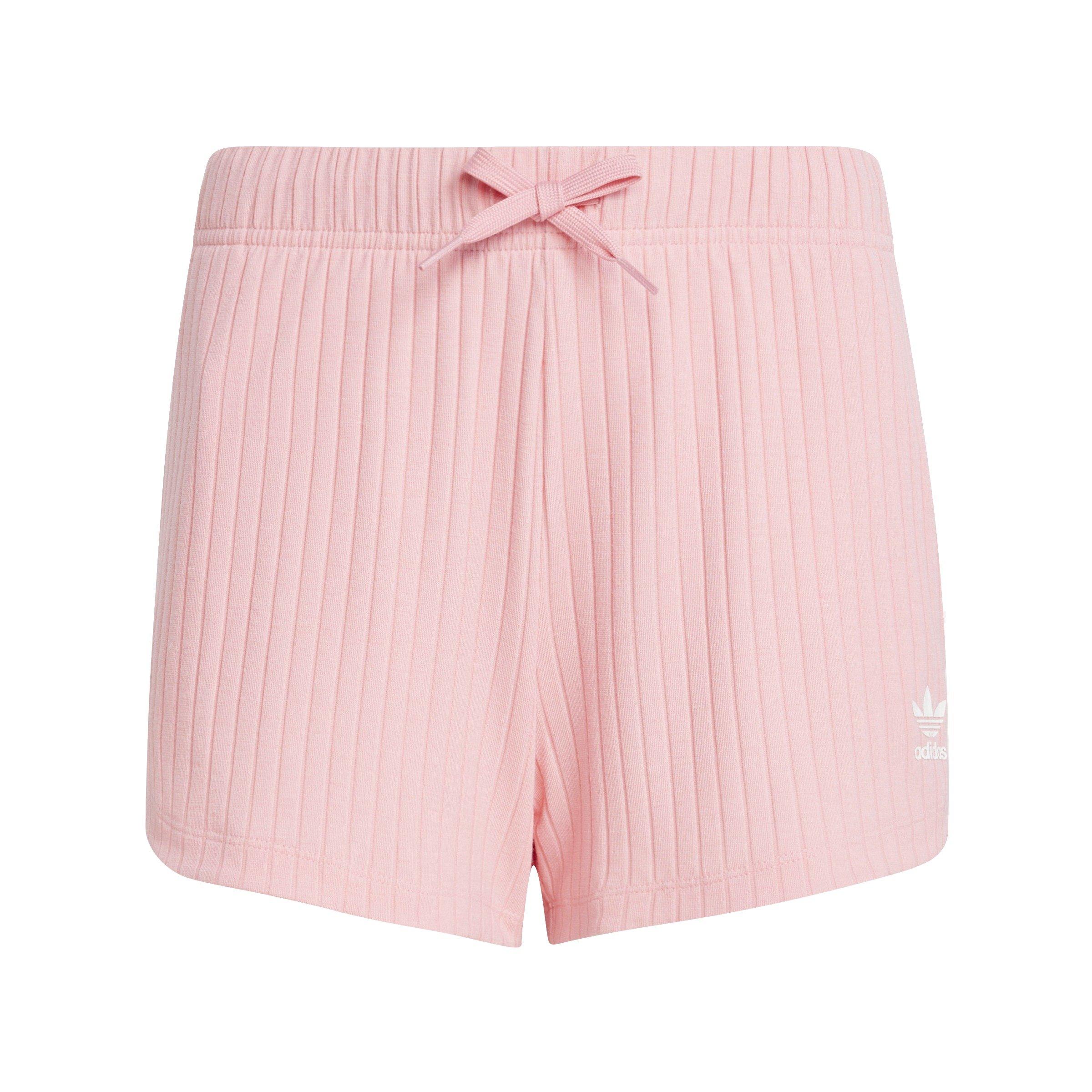 adidas Originals Big Girls' Ribbed Shorts - Pink
