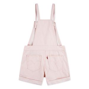 Levi's Knot Strap Big Girls' Light Pink Wash Denim Shortalls