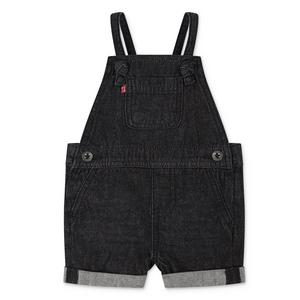 Levi's Baby Girls' Knot Strap Black Wash Denim Shortalls