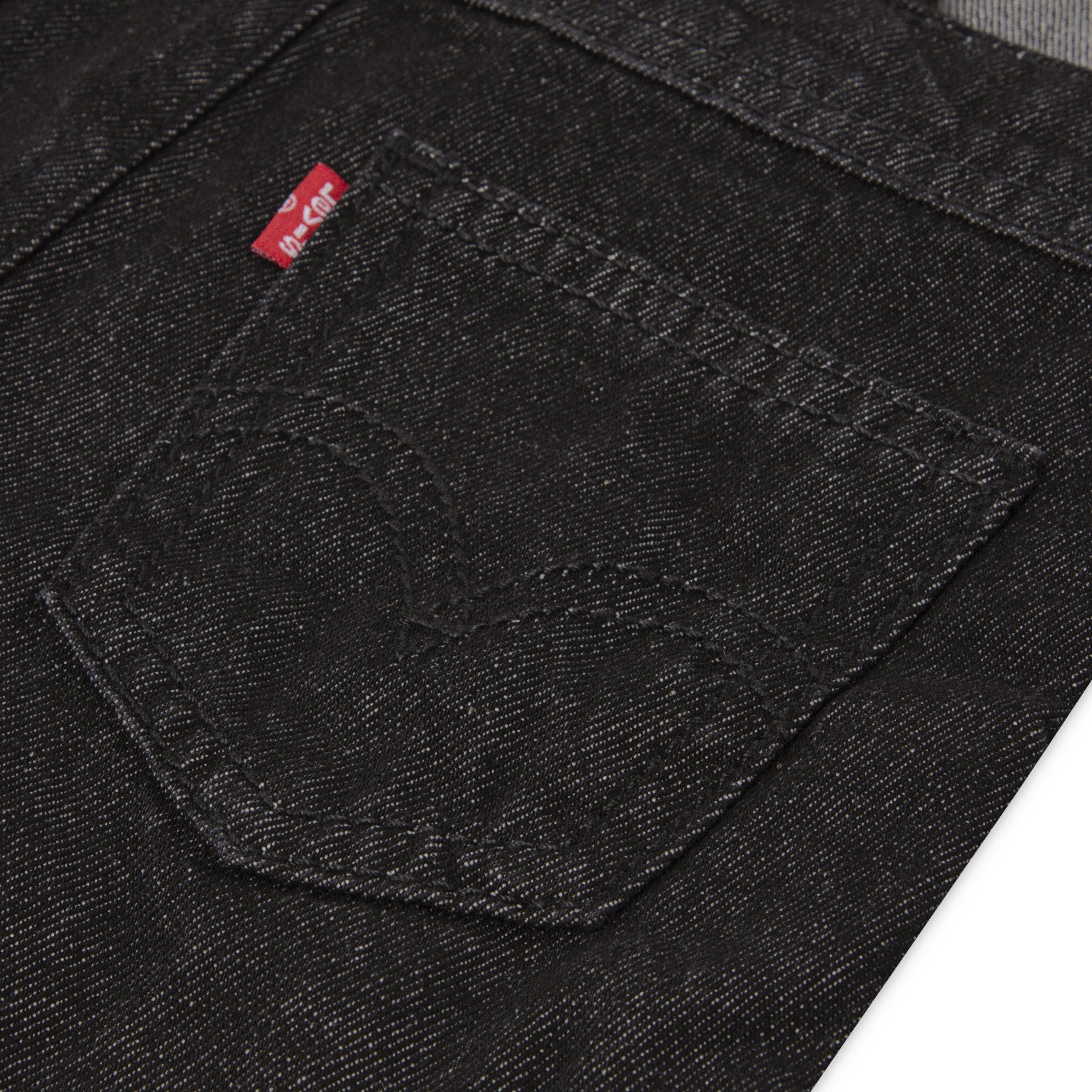 Levi's Infant Girls' Knot Strap Black Wash Denim Shortalls - BLACK Thumbnail View 4