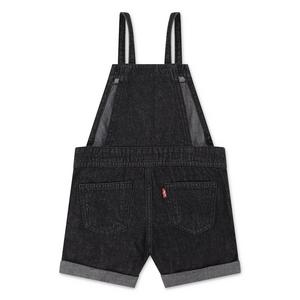 Levi's Toddler Girls' Knot Strap Black Wash Denim Shortalls