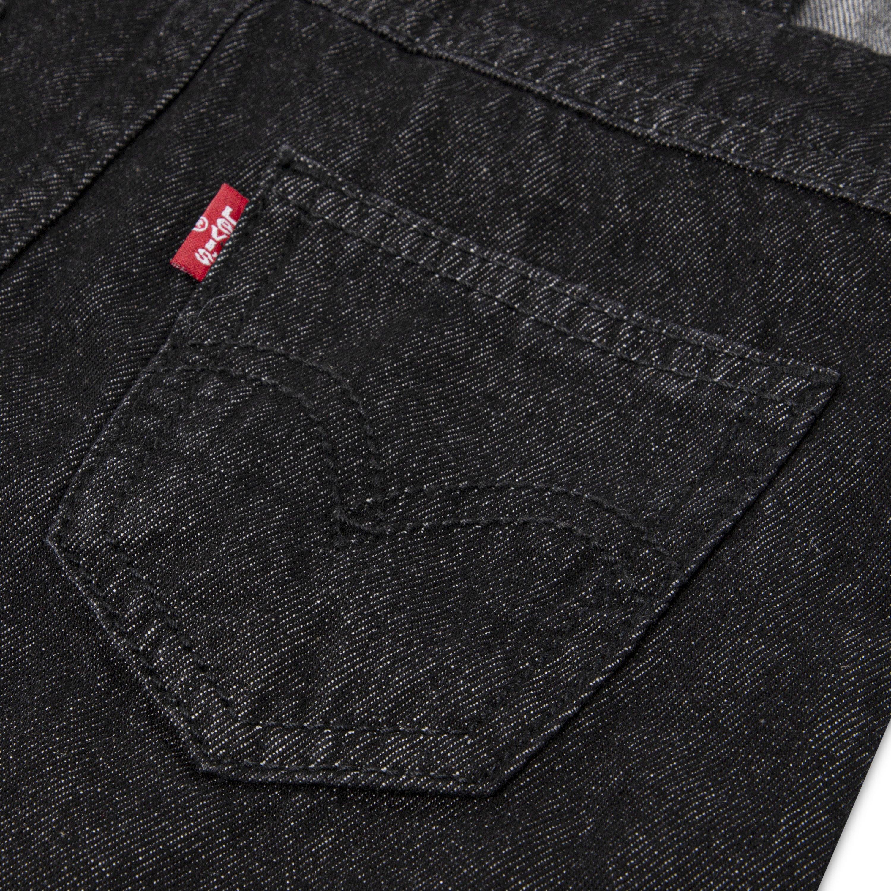 Levi's Toddler Girls' Knot Strap Black Wash Denim Shortalls - BLACK Thumbnail View 4