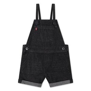 Levi's Toddler Girls' Knot Strap Black Wash Denim Shortalls