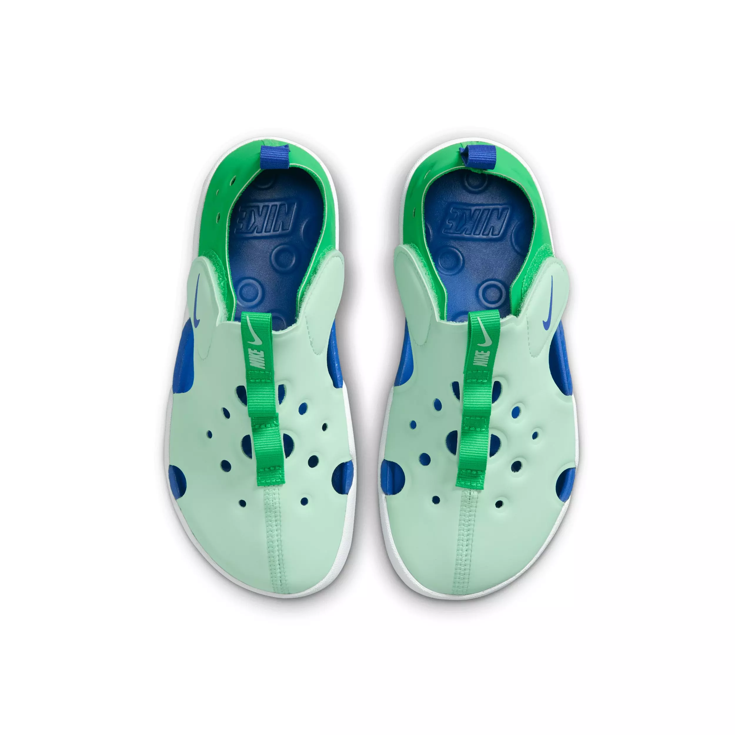 Nike Sunray Protect 4 "Arctic Green/Green Spark/White/Racer Blue" Preschool Boys' Sandal - GREEN/GREEN/WHITE/BLUE