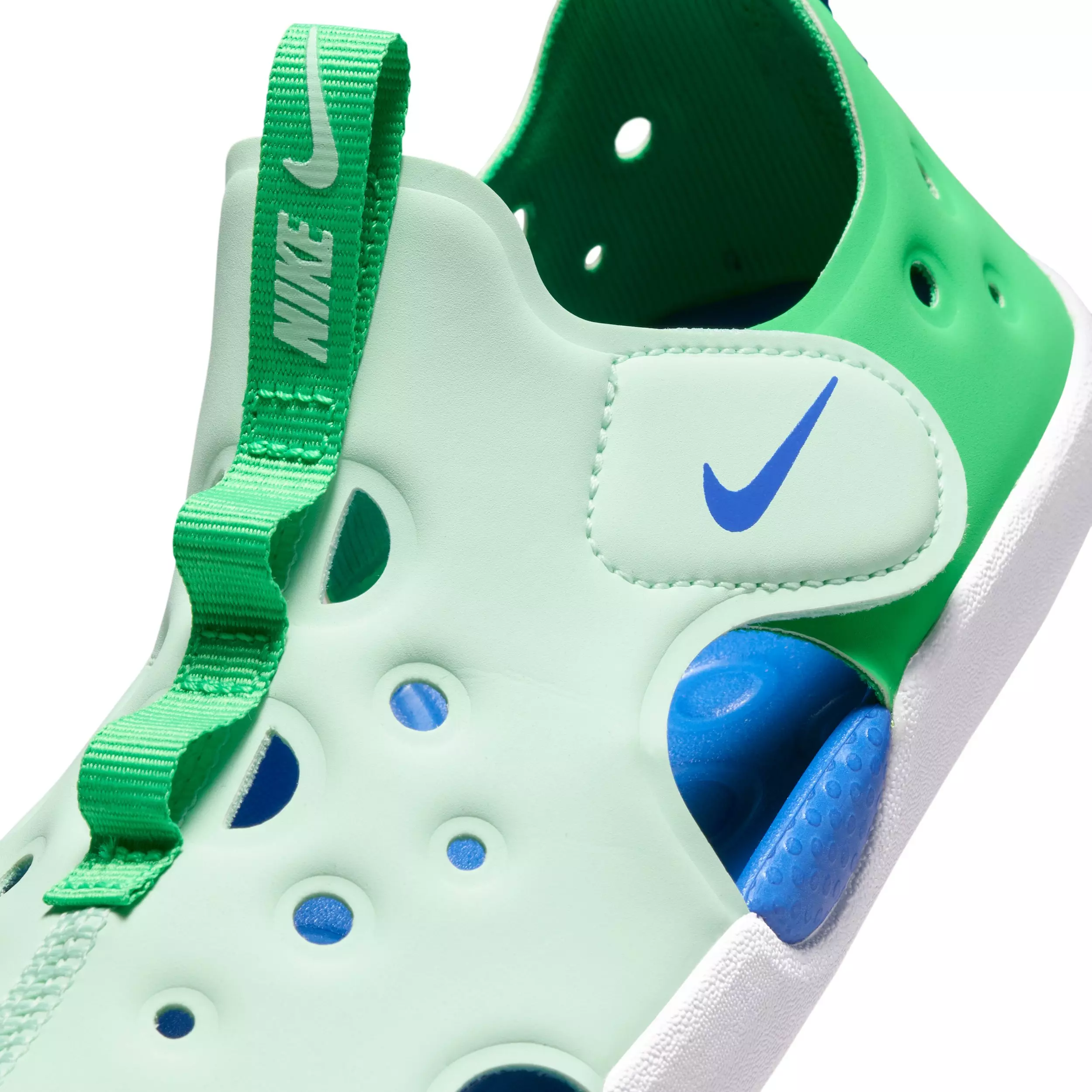 Nike Sunray Protect 4 "Arctic Green/Green Spark/White/Racer Blue" Preschool Boys' Sandal - GREEN/GREEN/WHITE/BLUE