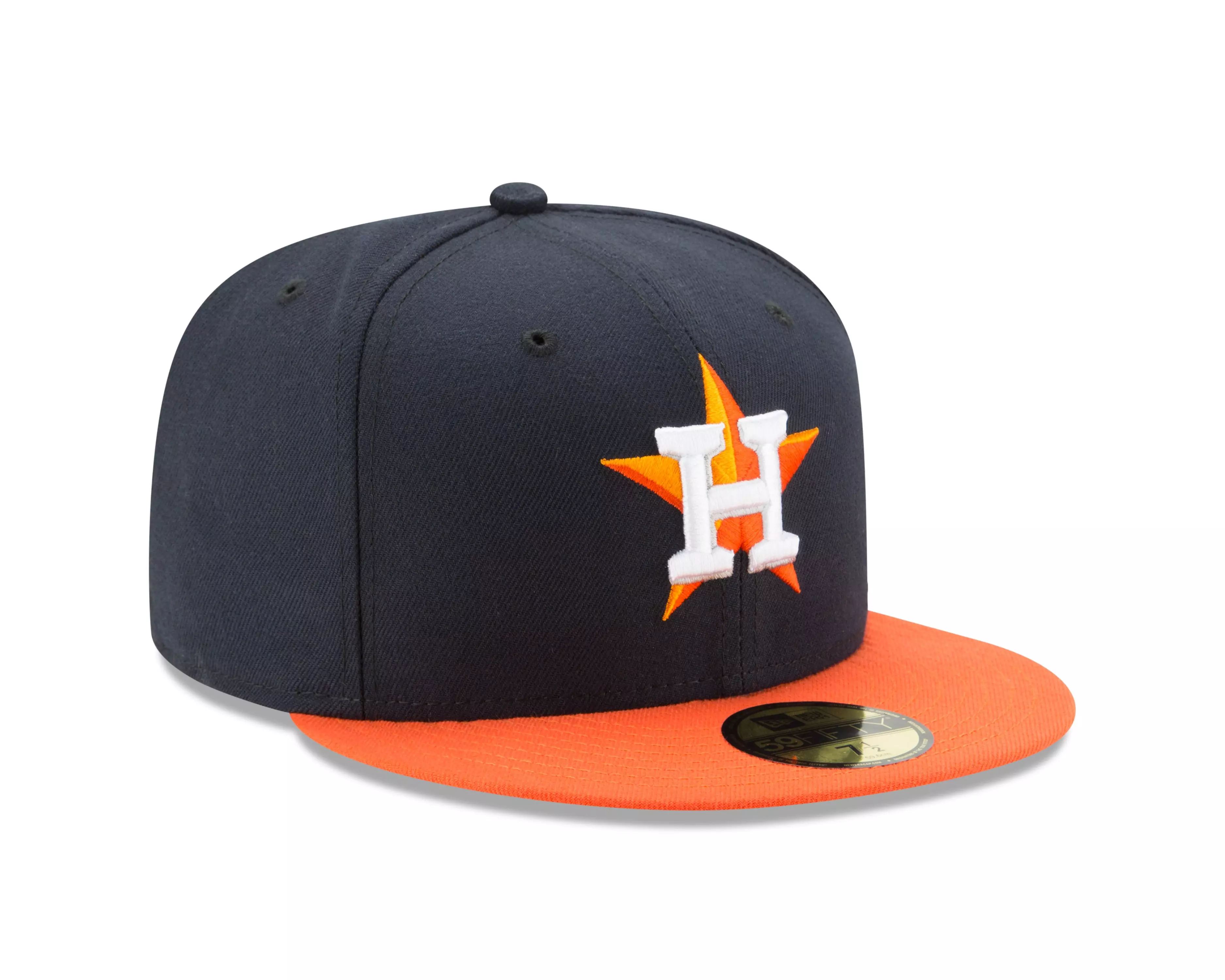 New Era Houston Astros 59FIFTY Fitted Hat-Navy - NAVY/ORANGE