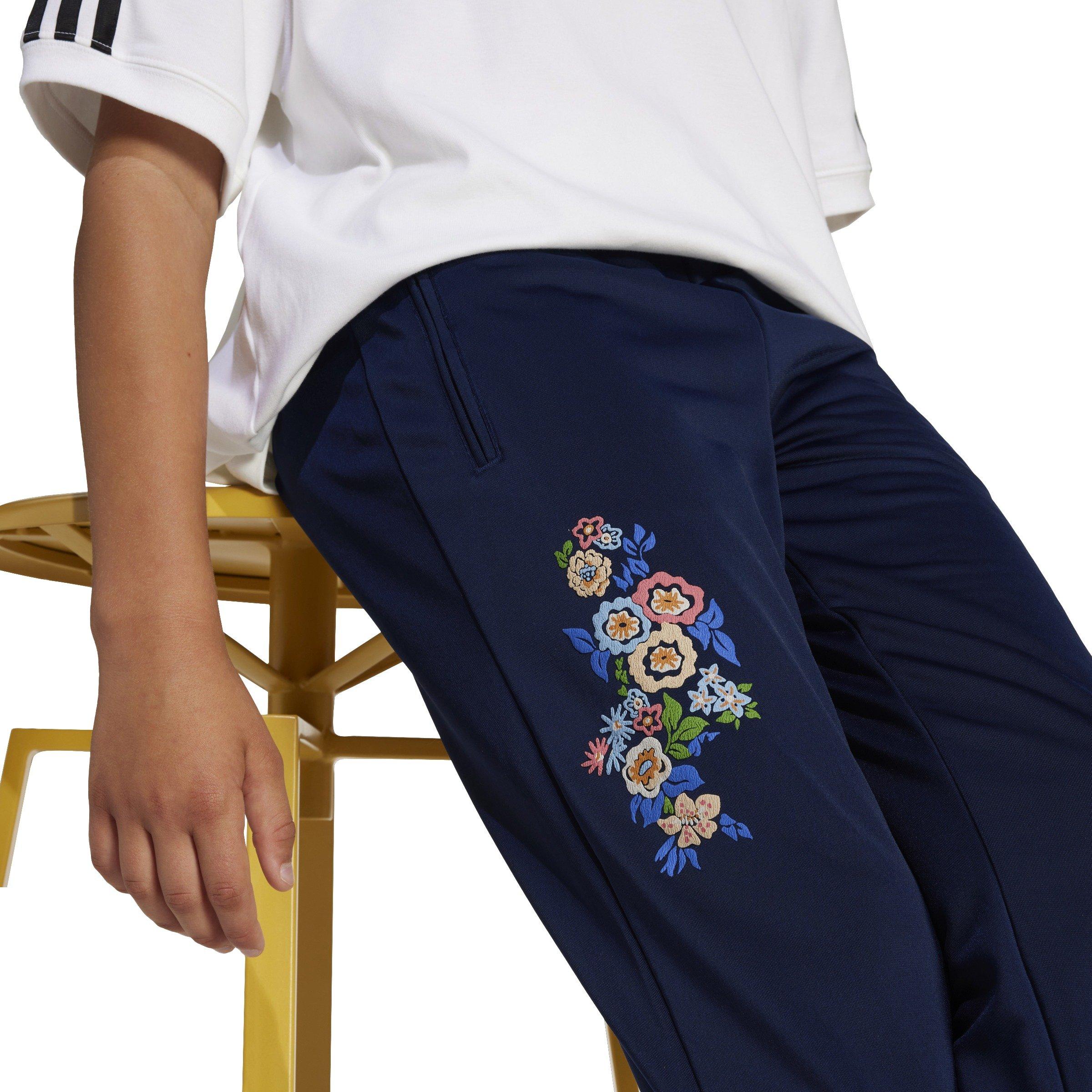 adidas Originals x Liberty London Firebird Tracksuit Big Kids' Blue Bottoms