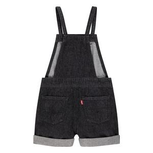 Levi's Little Girls' Knot Strap Black Wash Denim Shortalls