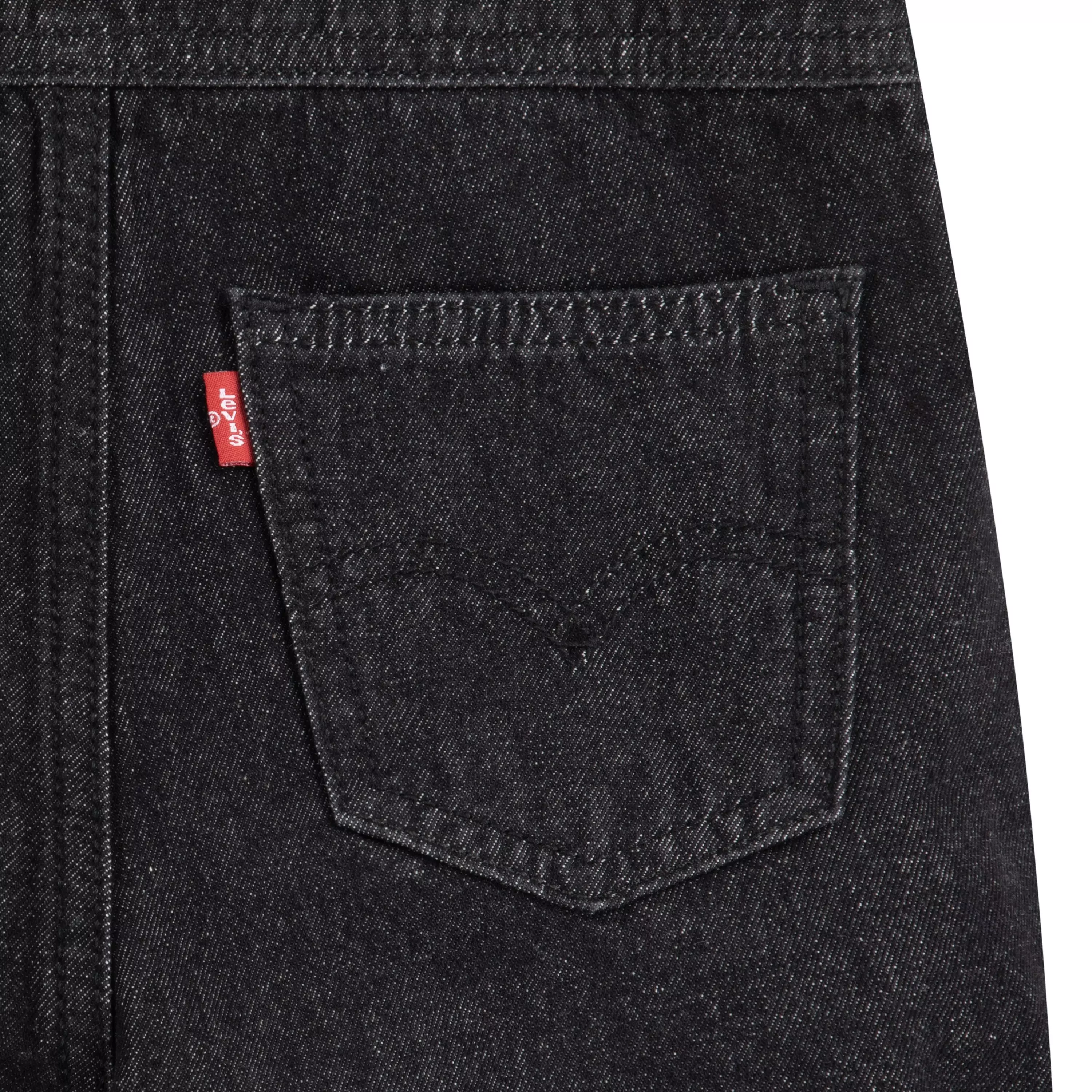 Levi's Little Girls' Knot Strap Black Wash Denim Shortalls - BLACK