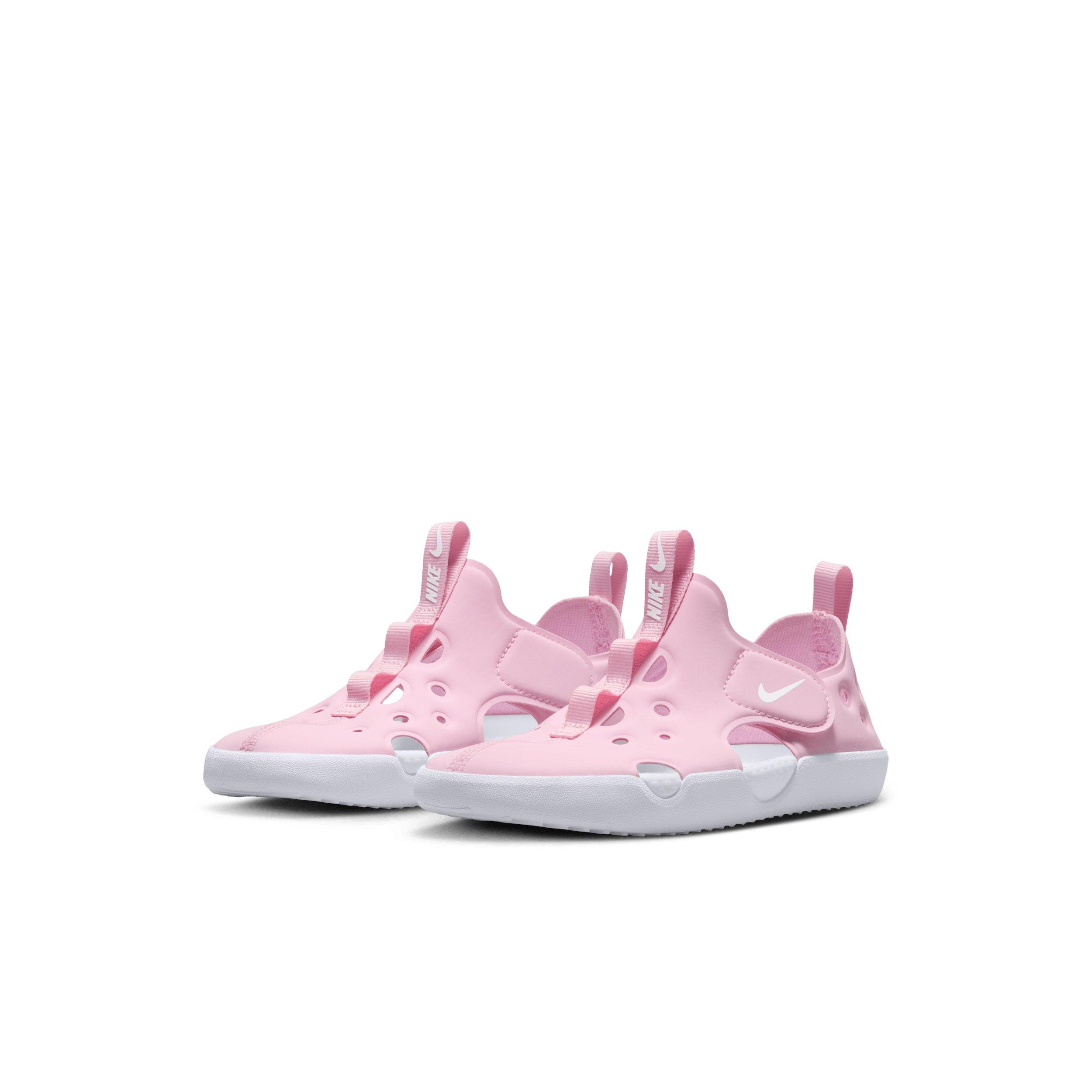 Nike Sunray Protect 4 "Pink Foam/White" Preschool Girls' Sandal - PINK/WHITE Thumbnail View 3
