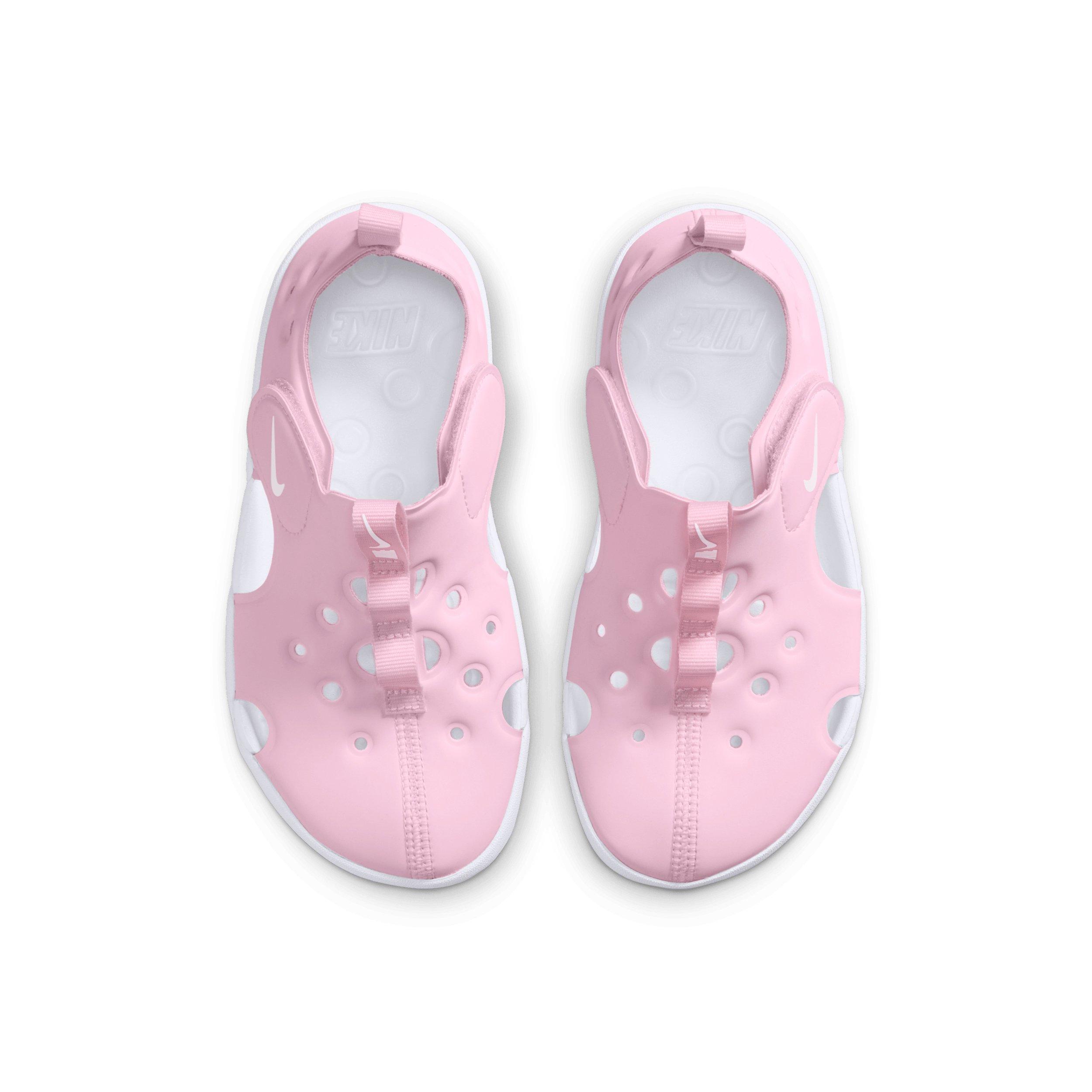 Nike Sunray Protect 4 "Pink Foam/White" Preschool Girls' Sandal - PINK/WHITE Thumbnail View 4
