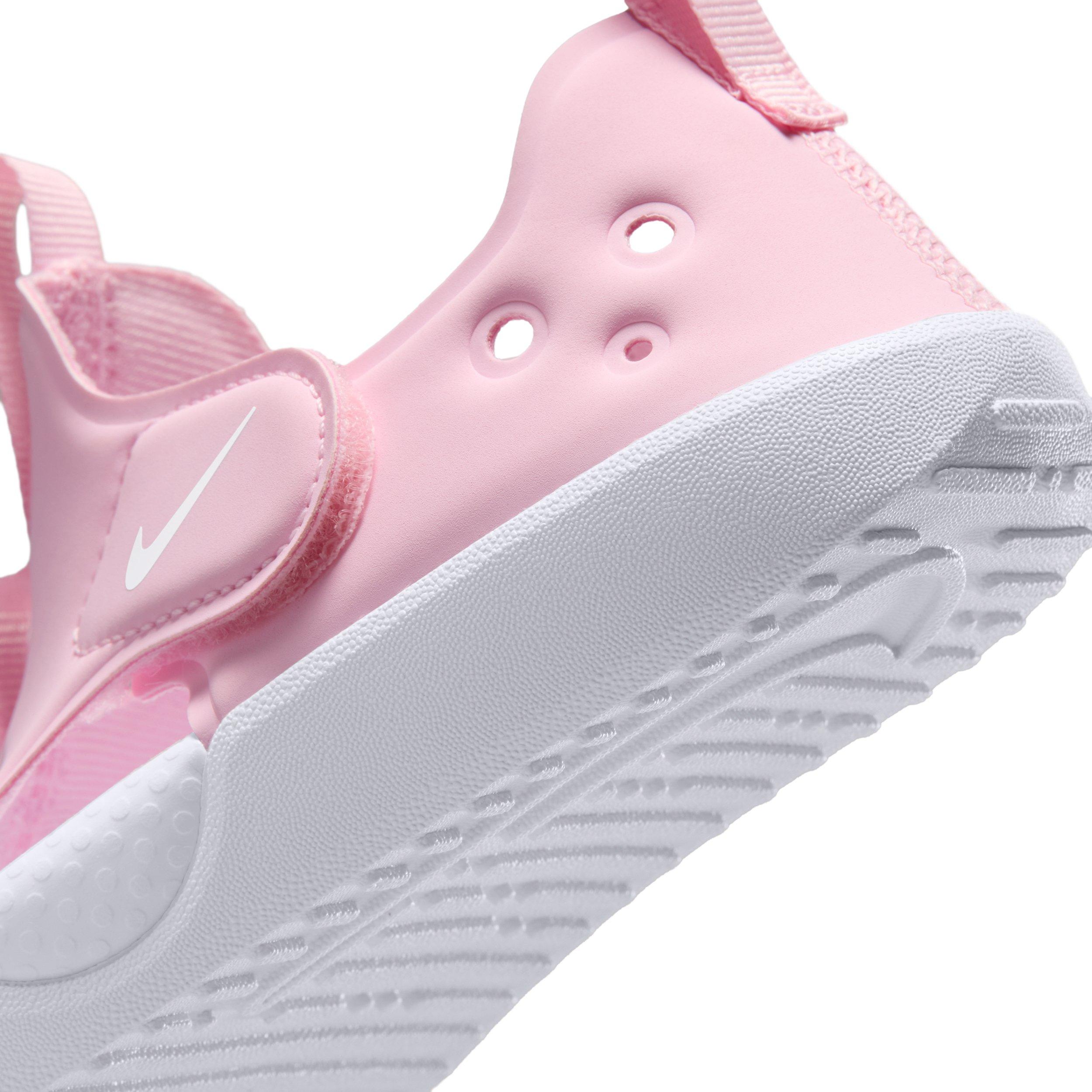 Nike Sunray Protect 4 "Pink Foam/White" Preschool Girls' Sandal - PINK/WHITE Thumbnail View 8