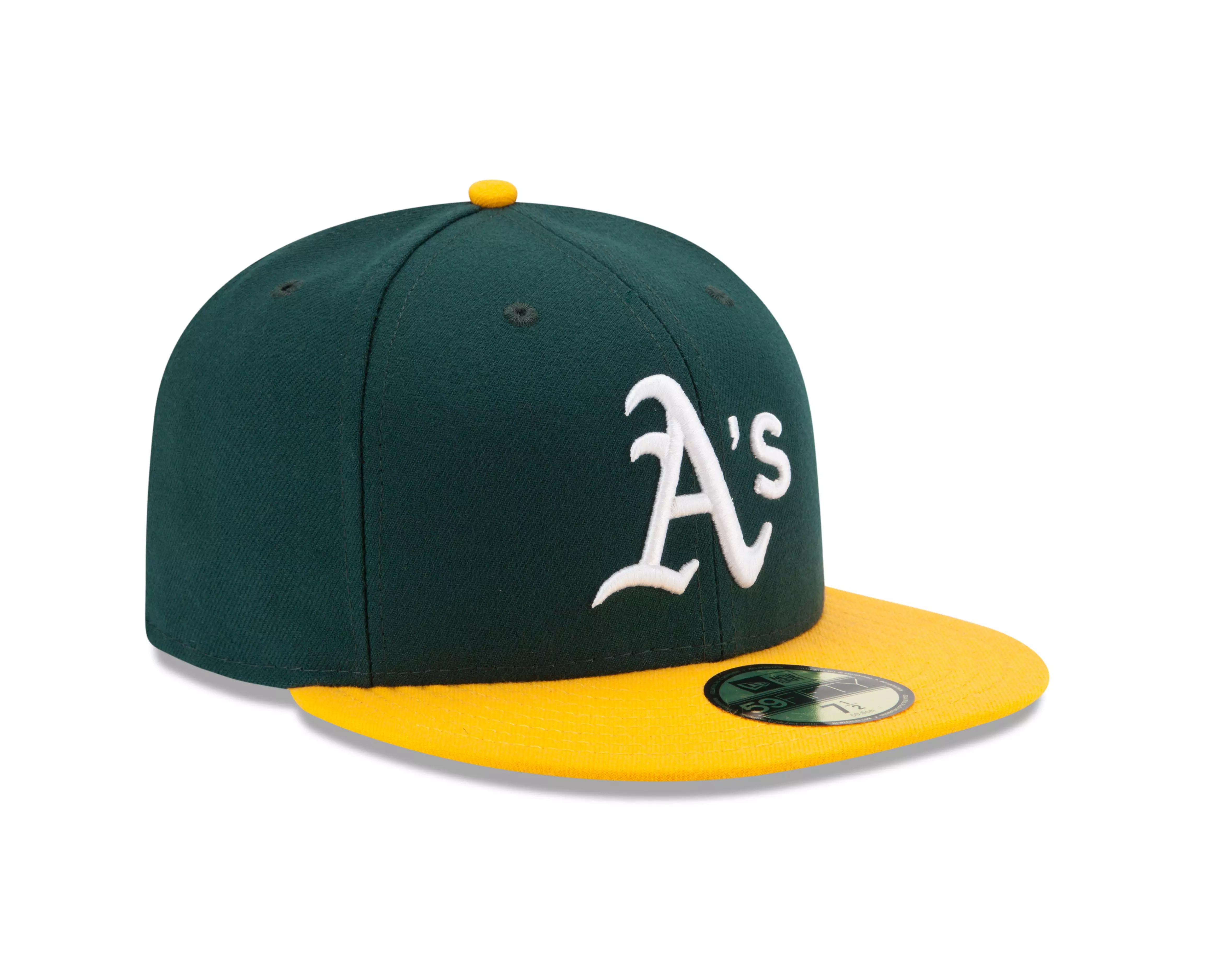 New Era Oakland Athletics 59FIFTY Authentic Collection Hat - GREEN/GOLD