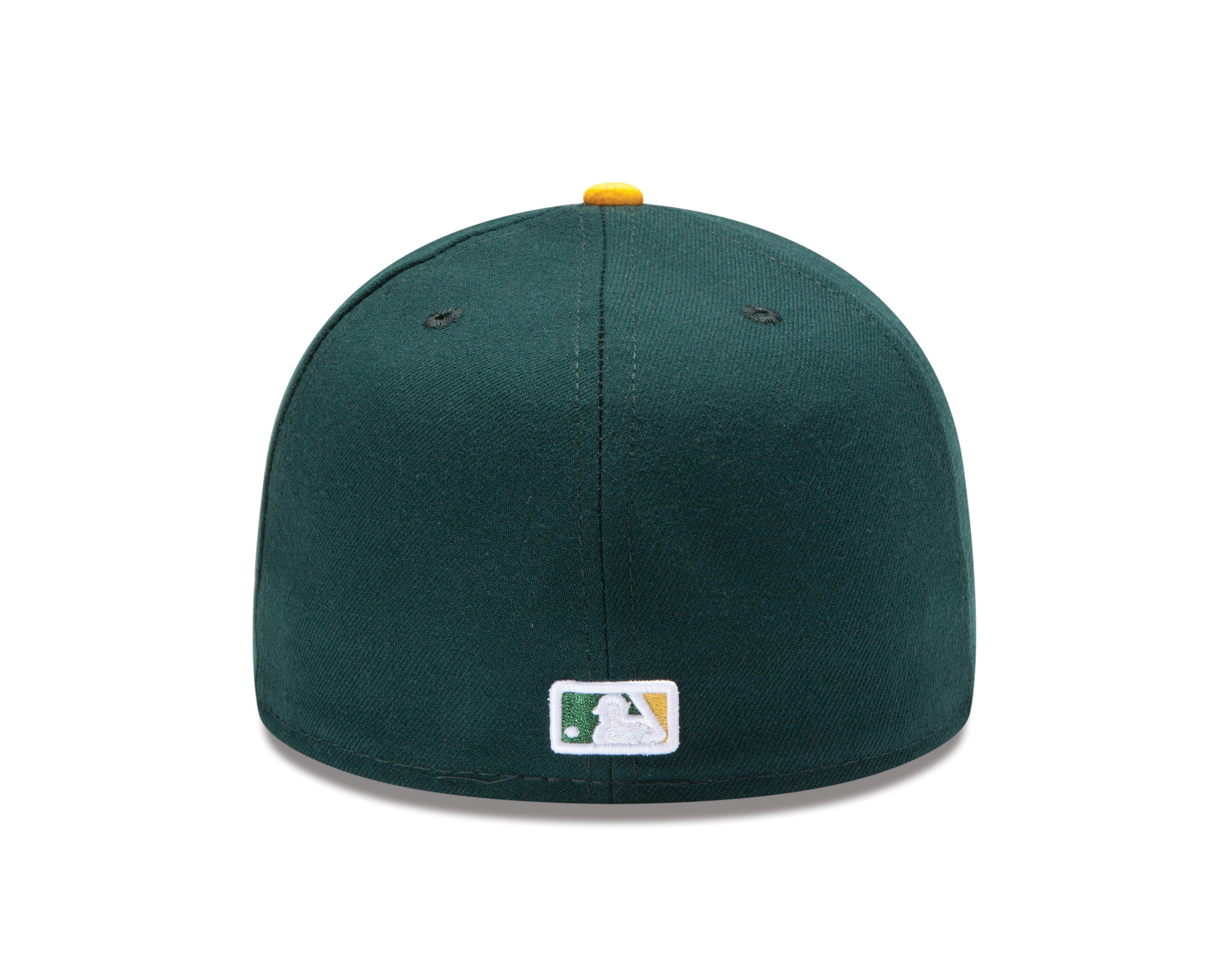 New Era Oakland Athletics 59FIFTY Authentic Collection Hat - GREEN/GOLD Thumbnail View 4