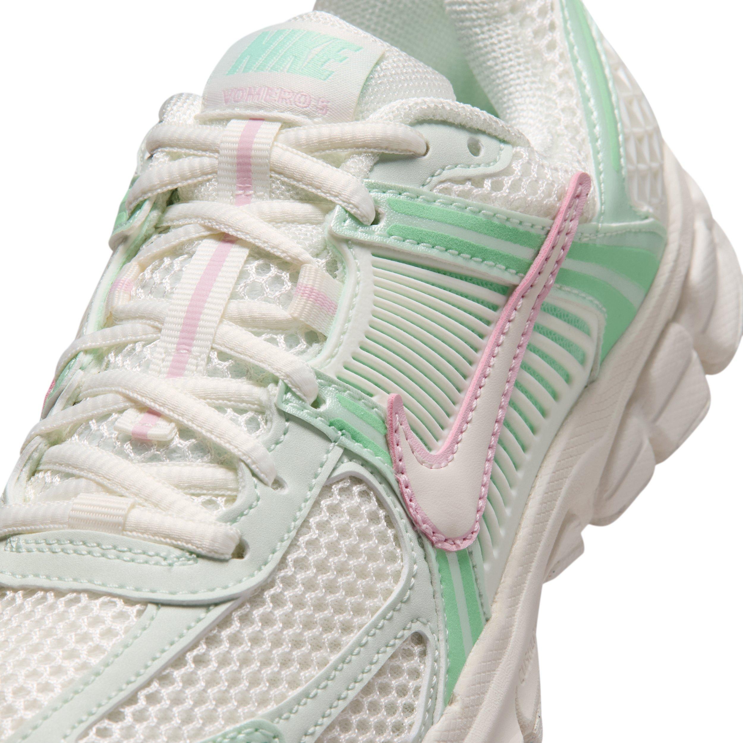 Nike Vomero 5 "Sail/Pink Foam/Arctic Green/Sail" Grade School Girls' Shoe - SAIL/PINK/GREEN/SAIL Thumbnail View 7