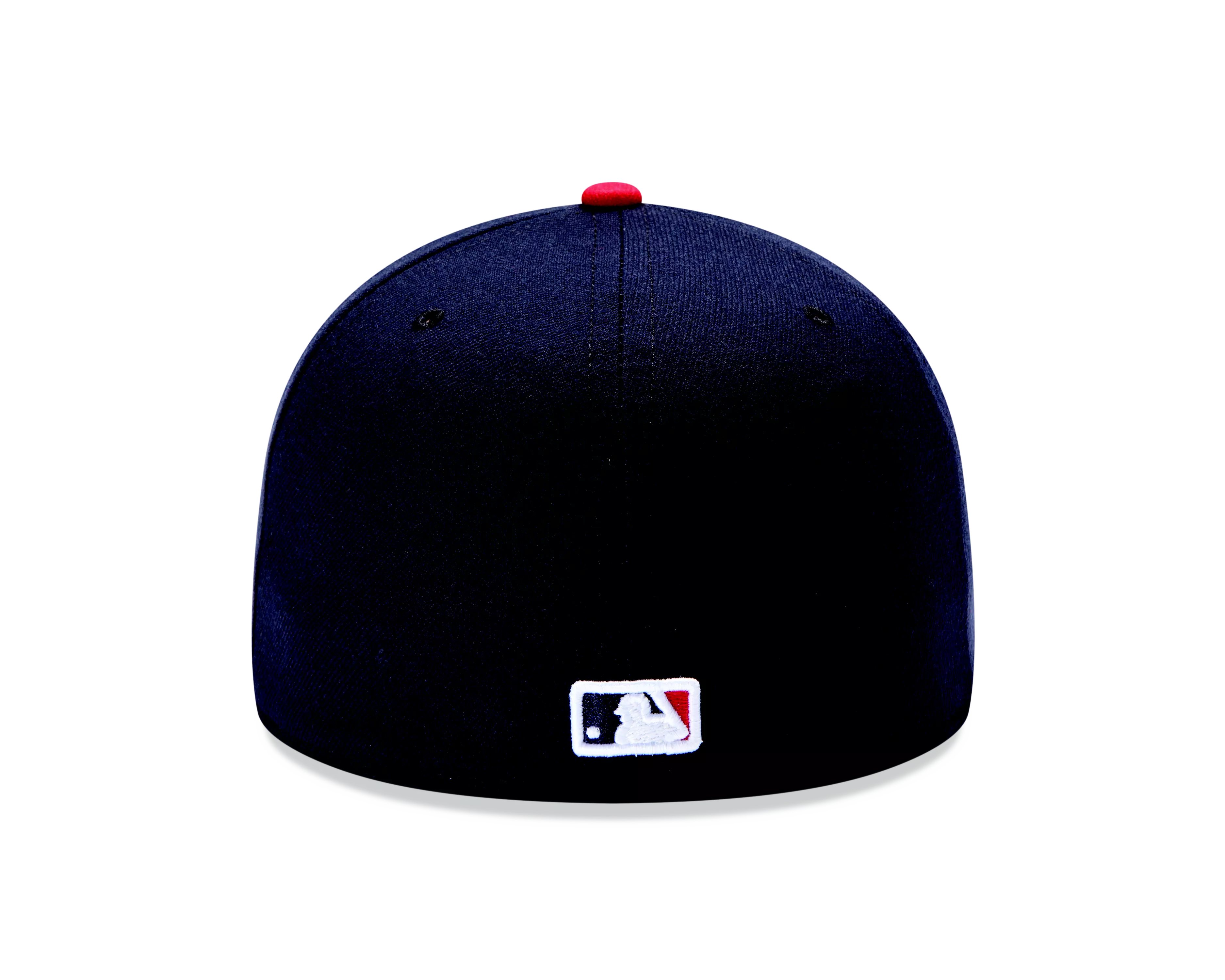 New Era Atlanta Braves 59FIFTY Authentic Collection Snapback Hat-Black - NAVY/RED